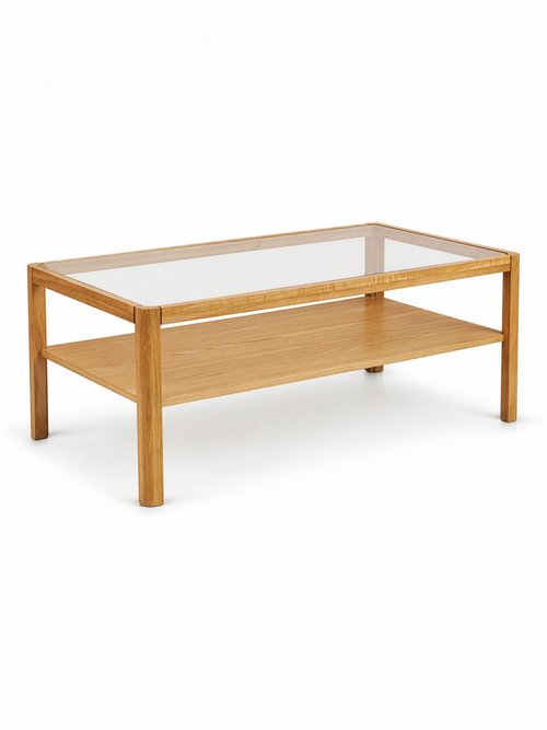 Table basse chêne plaqué LOURMARIN MARRON HN-2105010 FA1