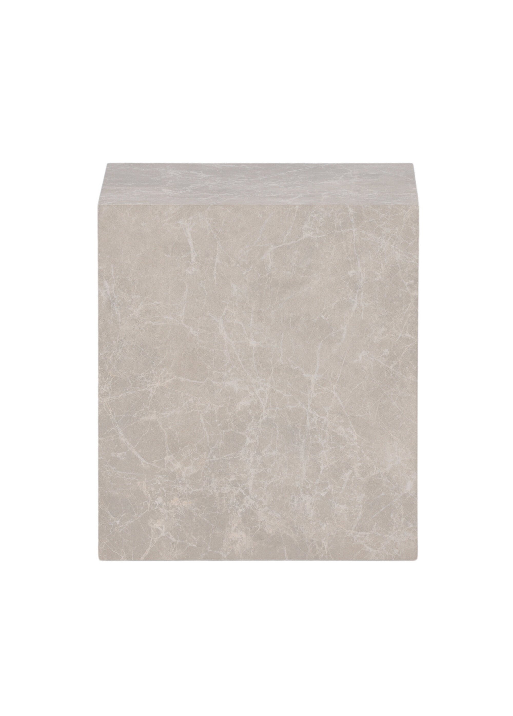 Table d'appoint en bois, effet marbre