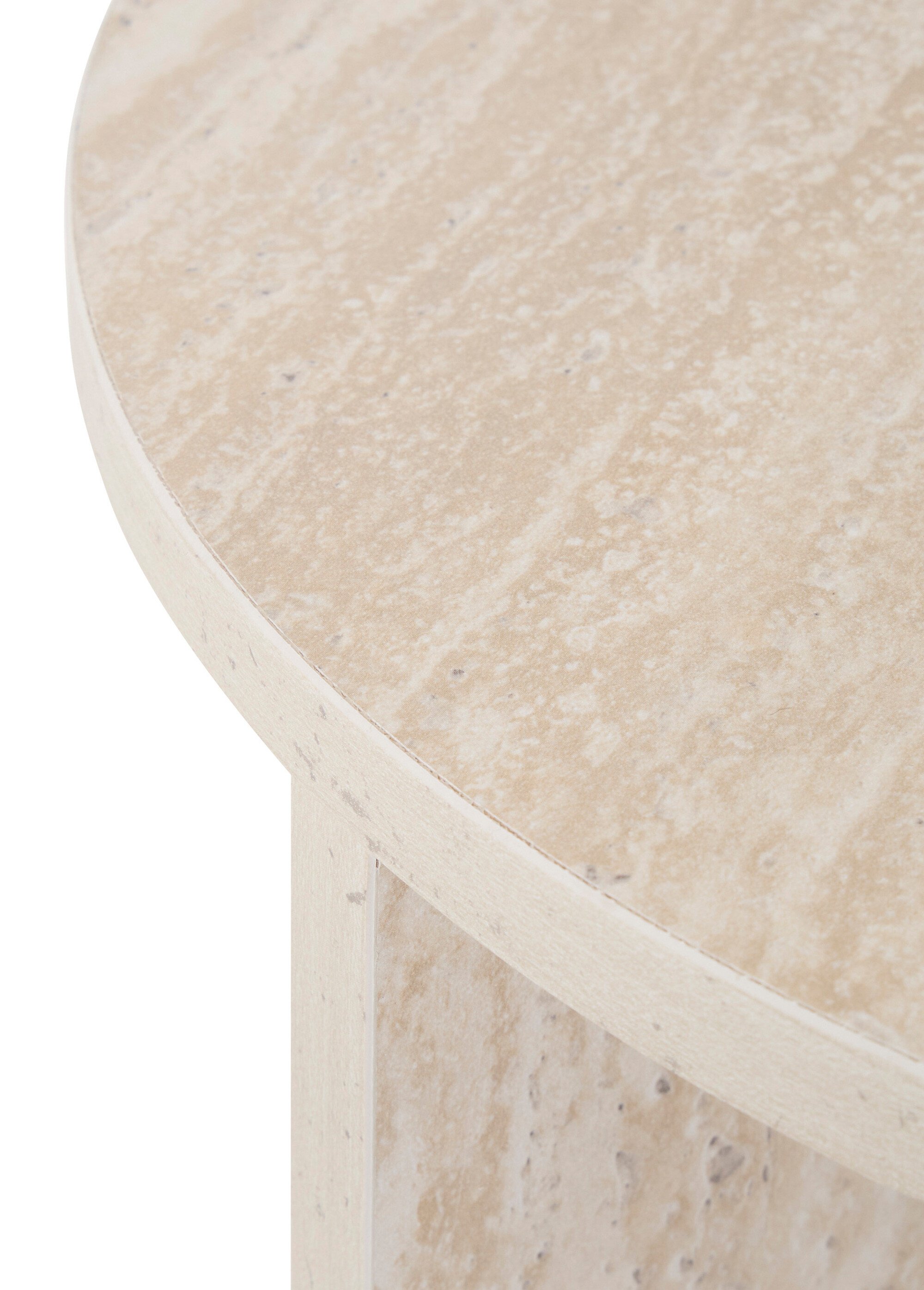 Table d'appoint ronde Anaya BEIGE JJA-213093 DE1