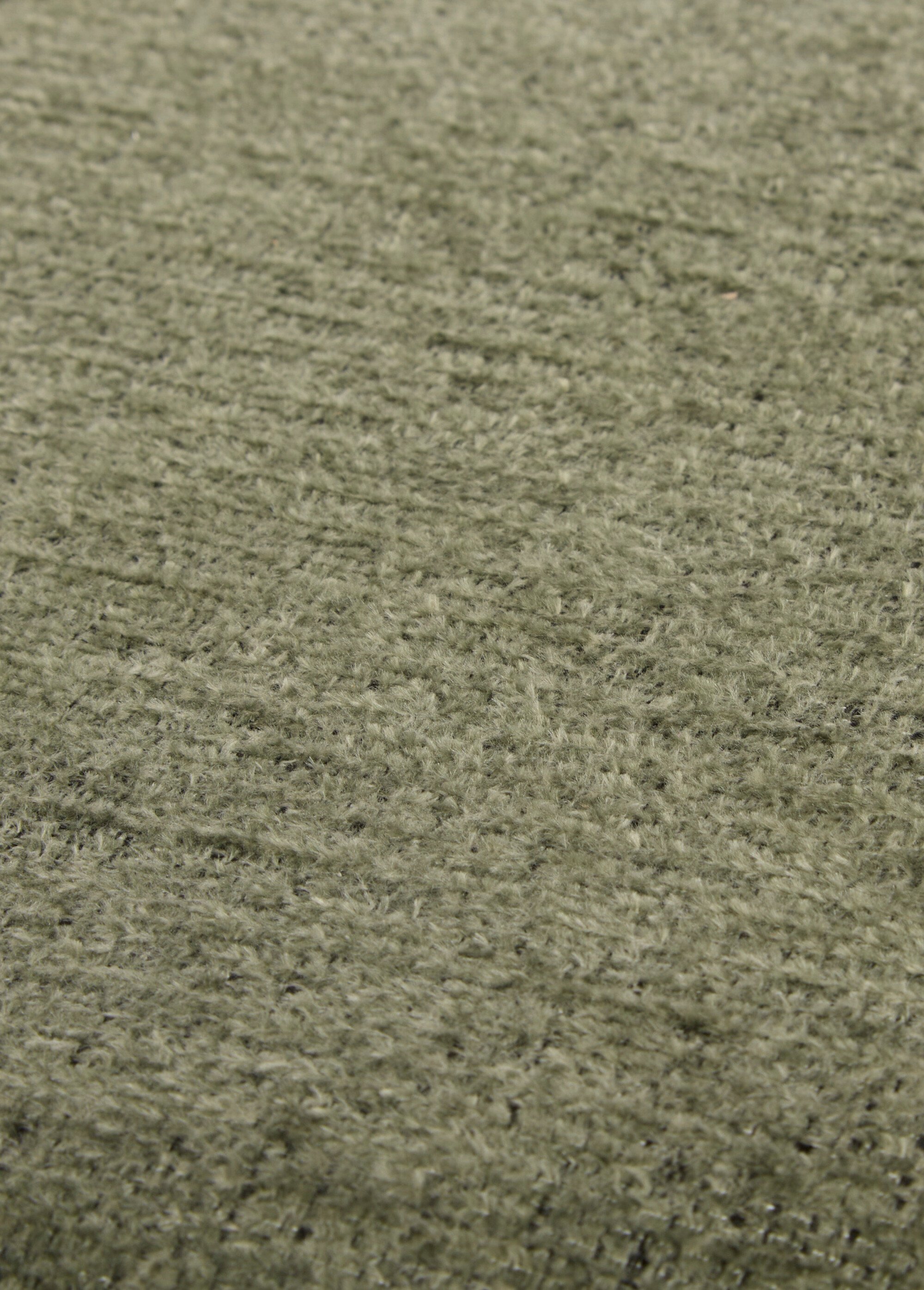 Tabouret en bouclette, coffre rangement VERT JJA-214222A DE2