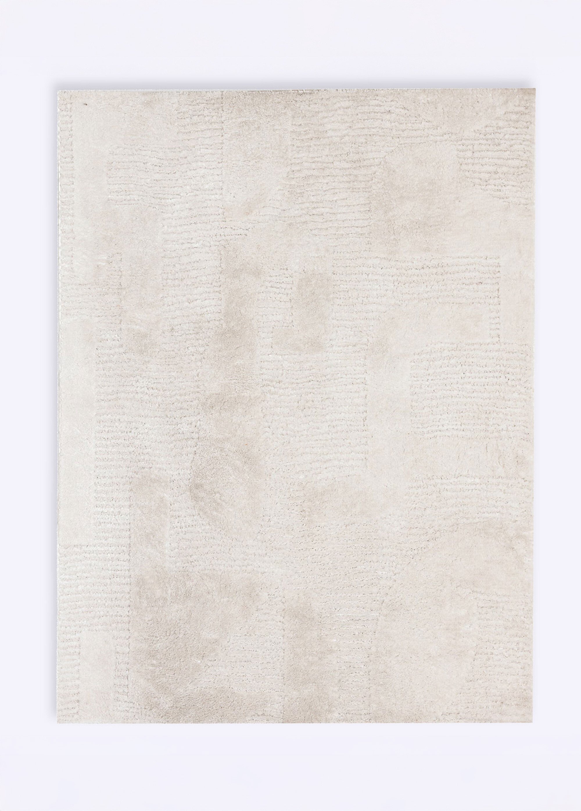 Tapis clair avec motifs striés 150x200cm