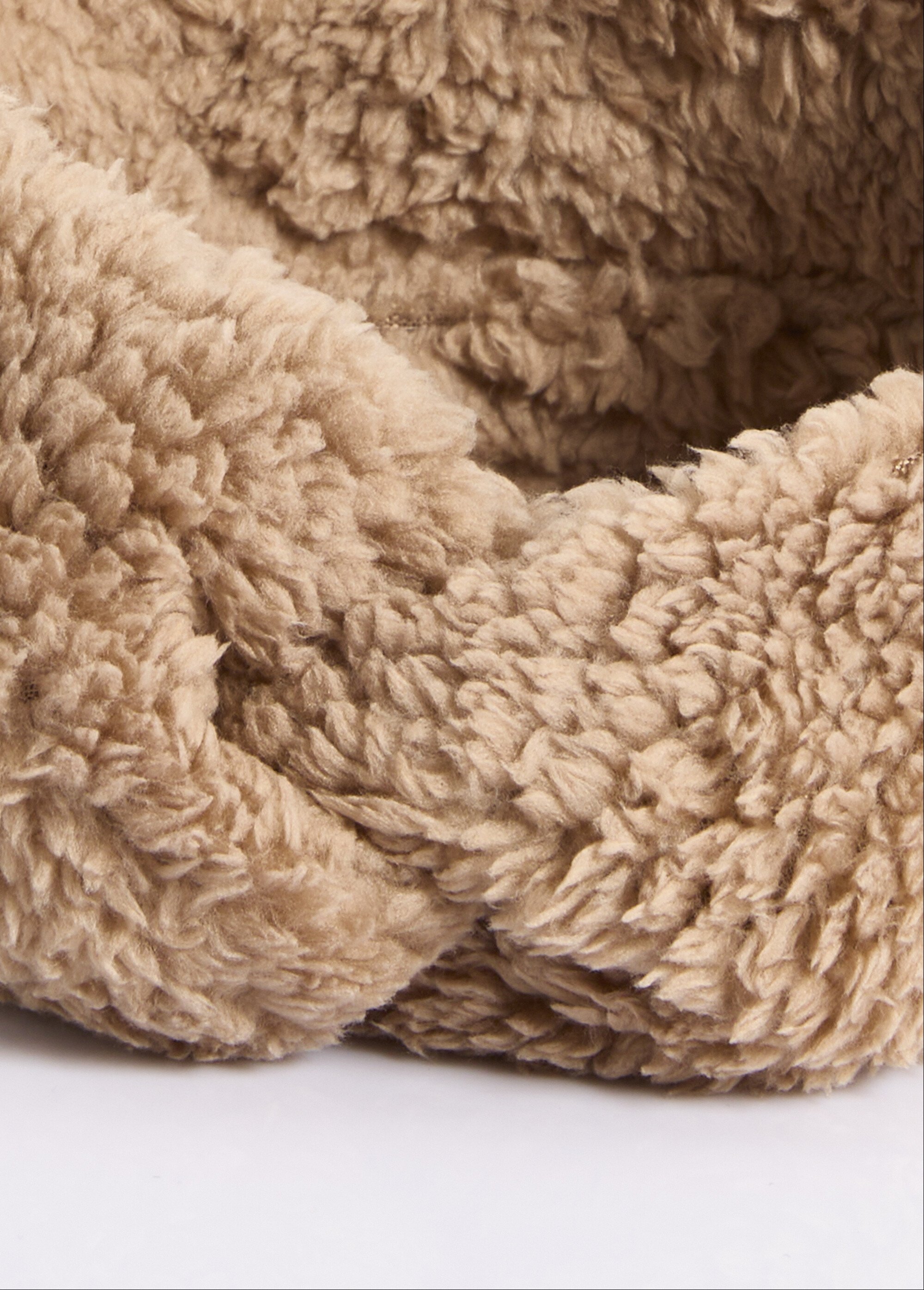 Bandeau chaud polaire, uni façon sherpa