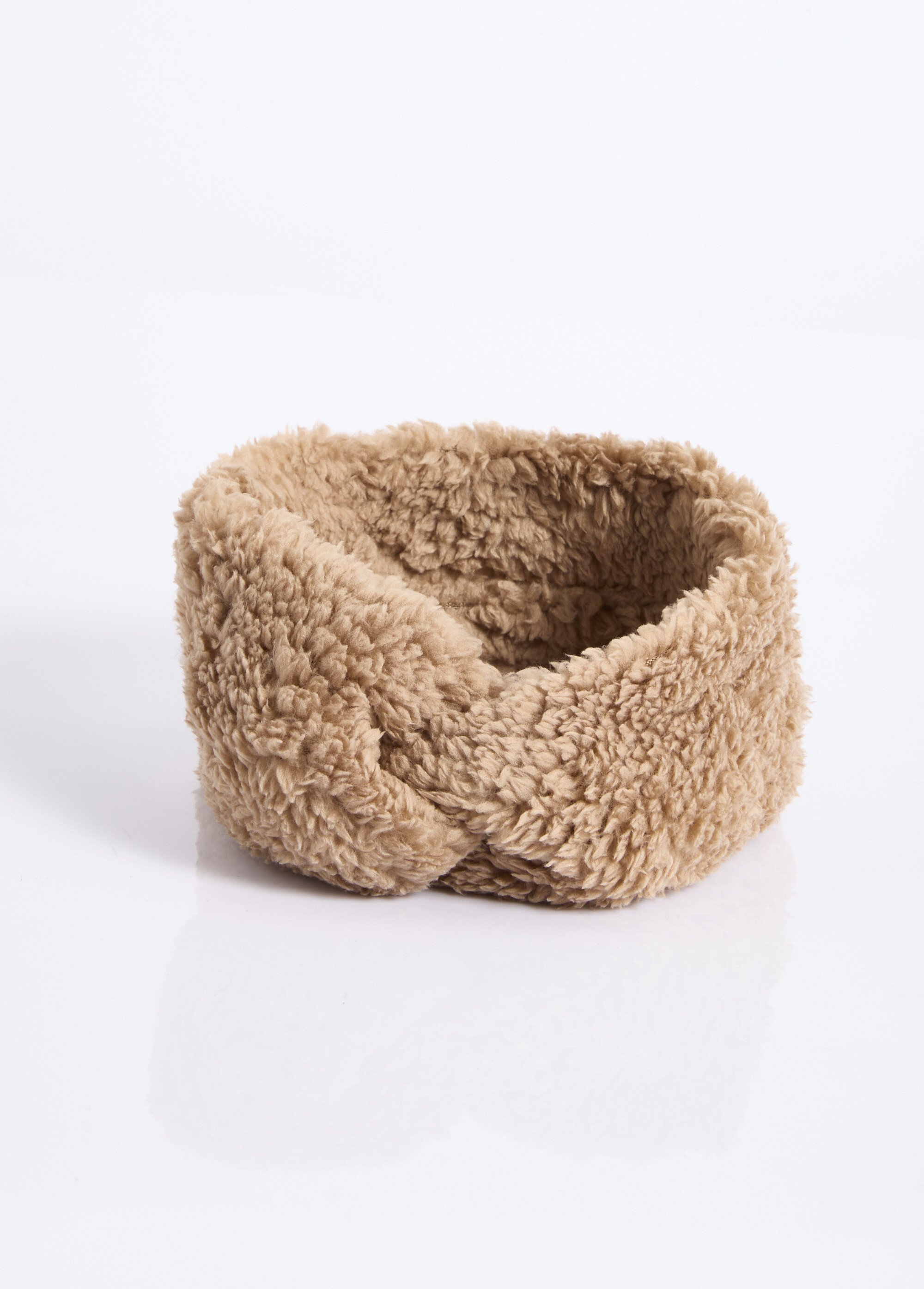 Bandeau chaud polaire, uni façon sherpa