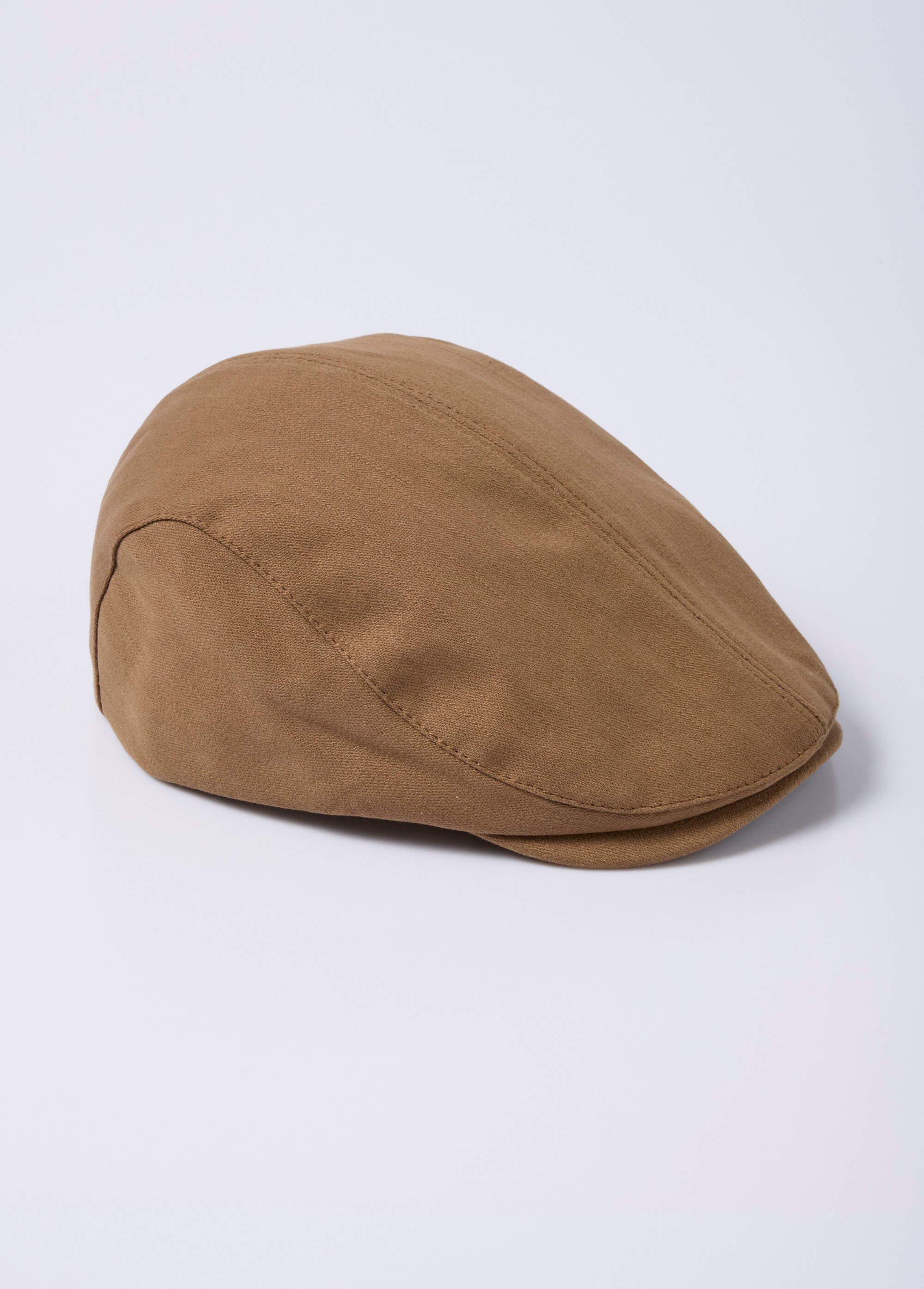 Casquette plate en toile coton lisse