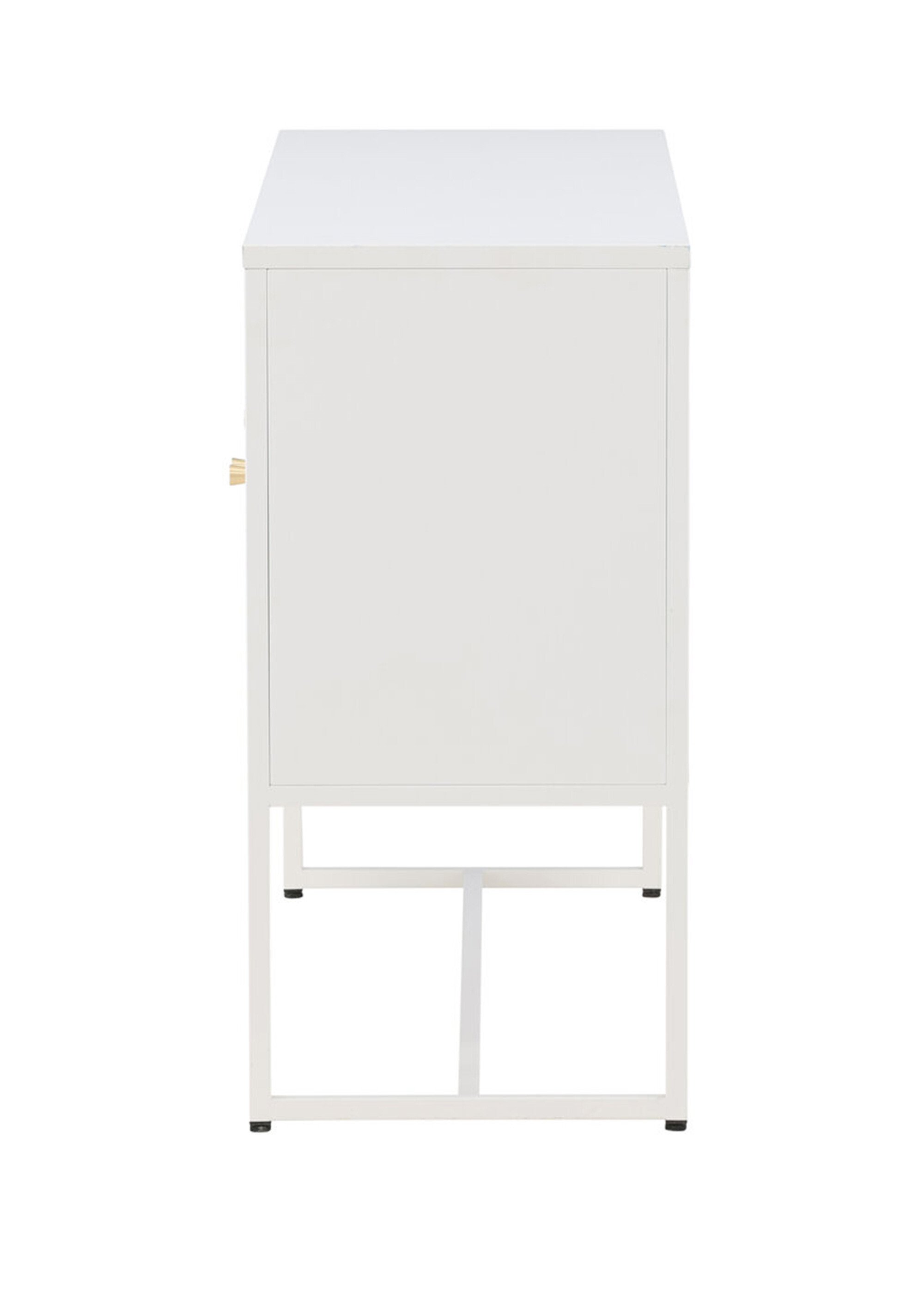 Console à portes grillagées, clair 1 BLANC VEN-15624-201 DE2