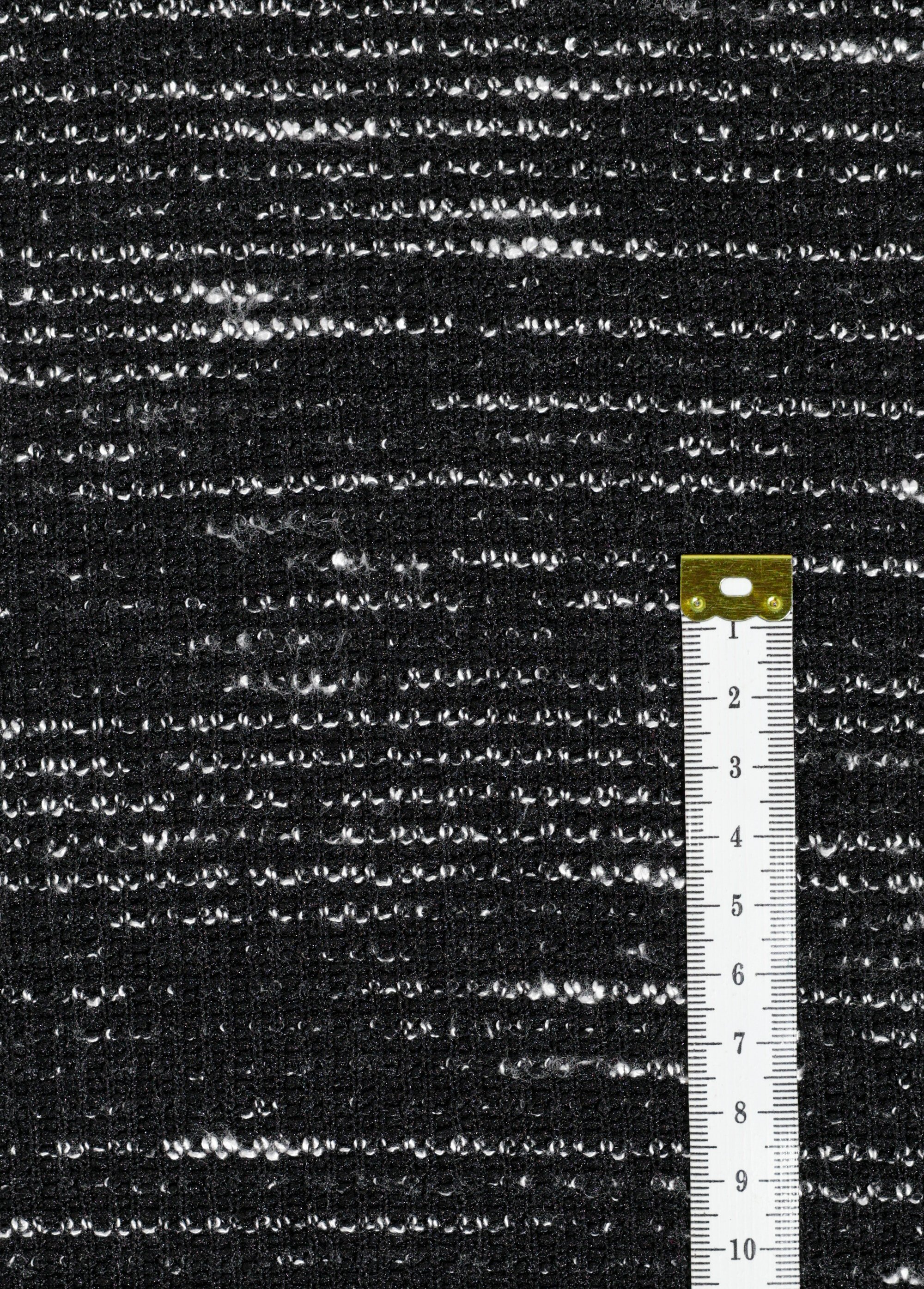 Coupon tissu jersey chiné, habillement NOIR COT143929 DE1