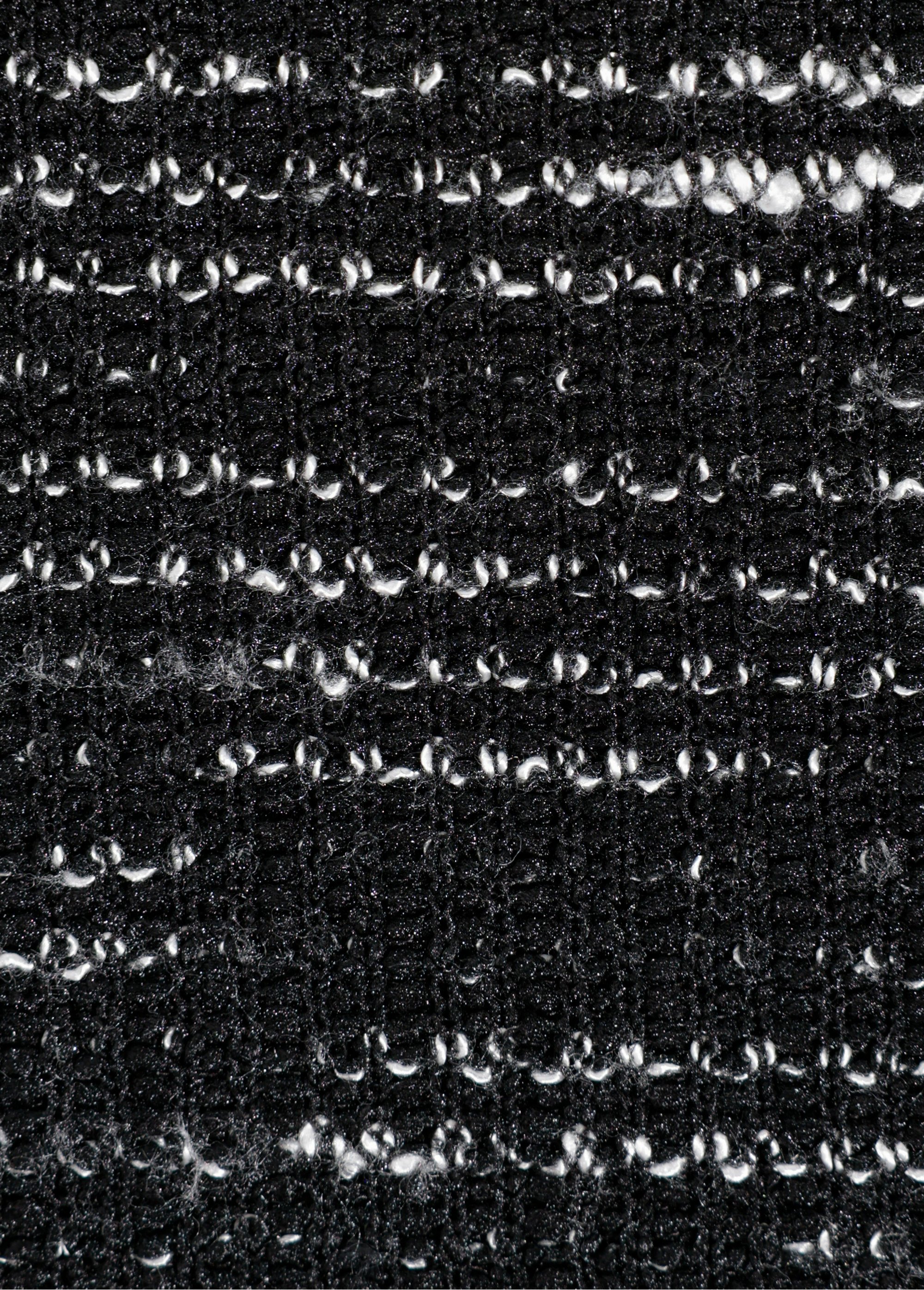 Coupon tissu jersey chiné, habillement NOIR COT143929 DE2