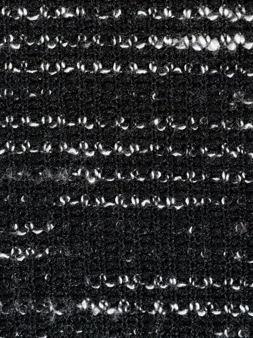 Coupon tissu jersey chiné, habillement NOIR COT143929 DE2