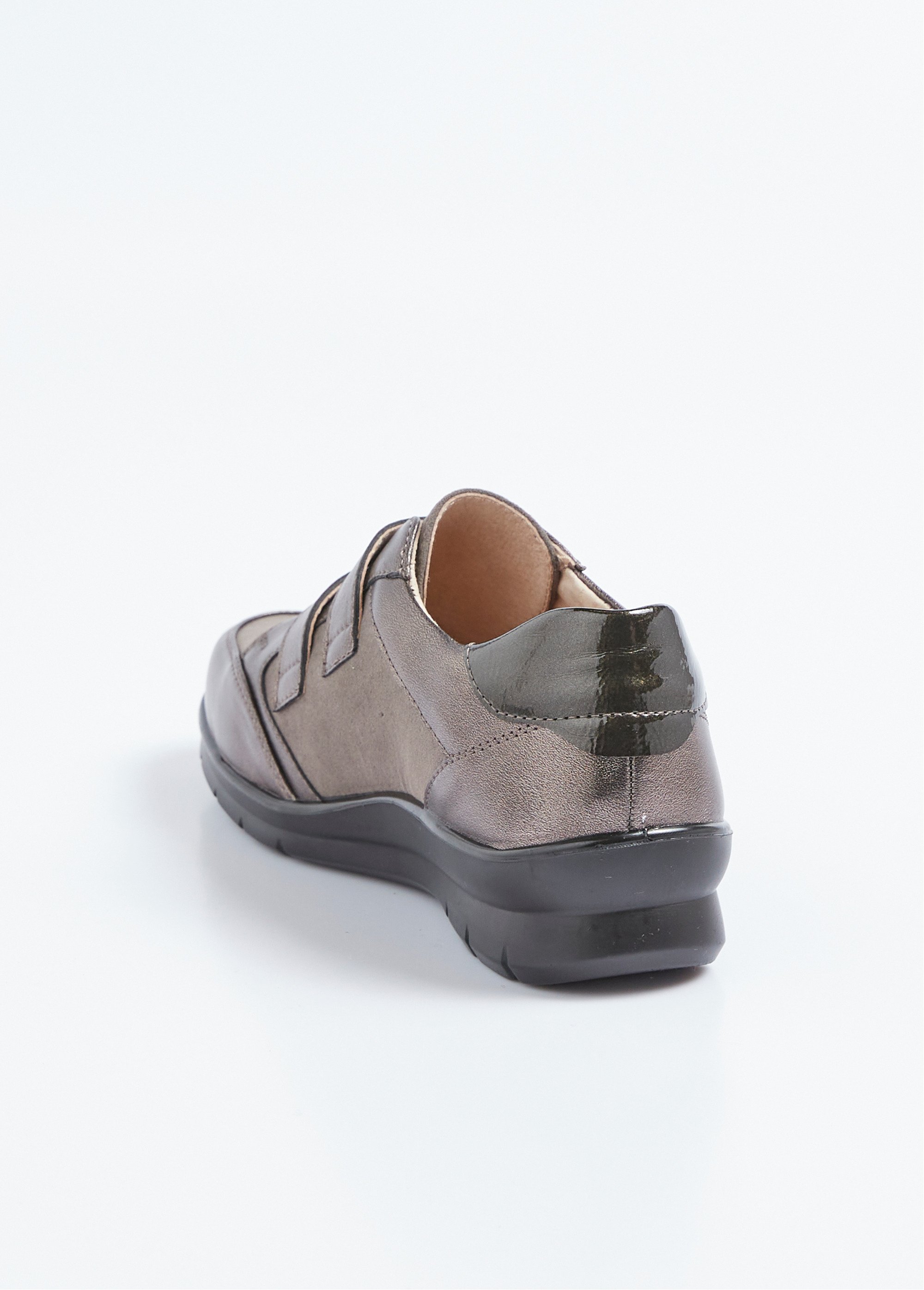 Derbies largeur confort scratchées bi-matière Femme Marron ODIRAMA DO1