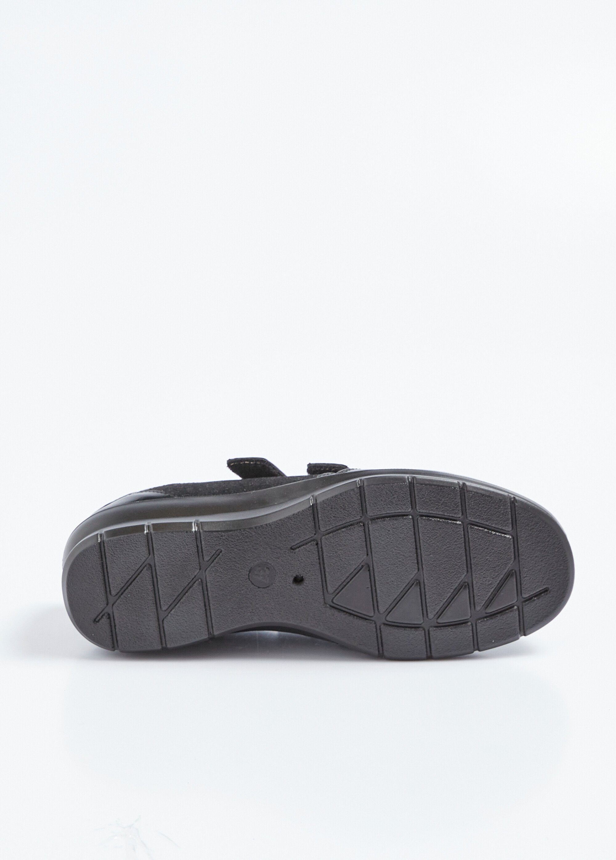 Derbies largeur confort scratchées bi-matière Femme Noir ODIRAMA UN1