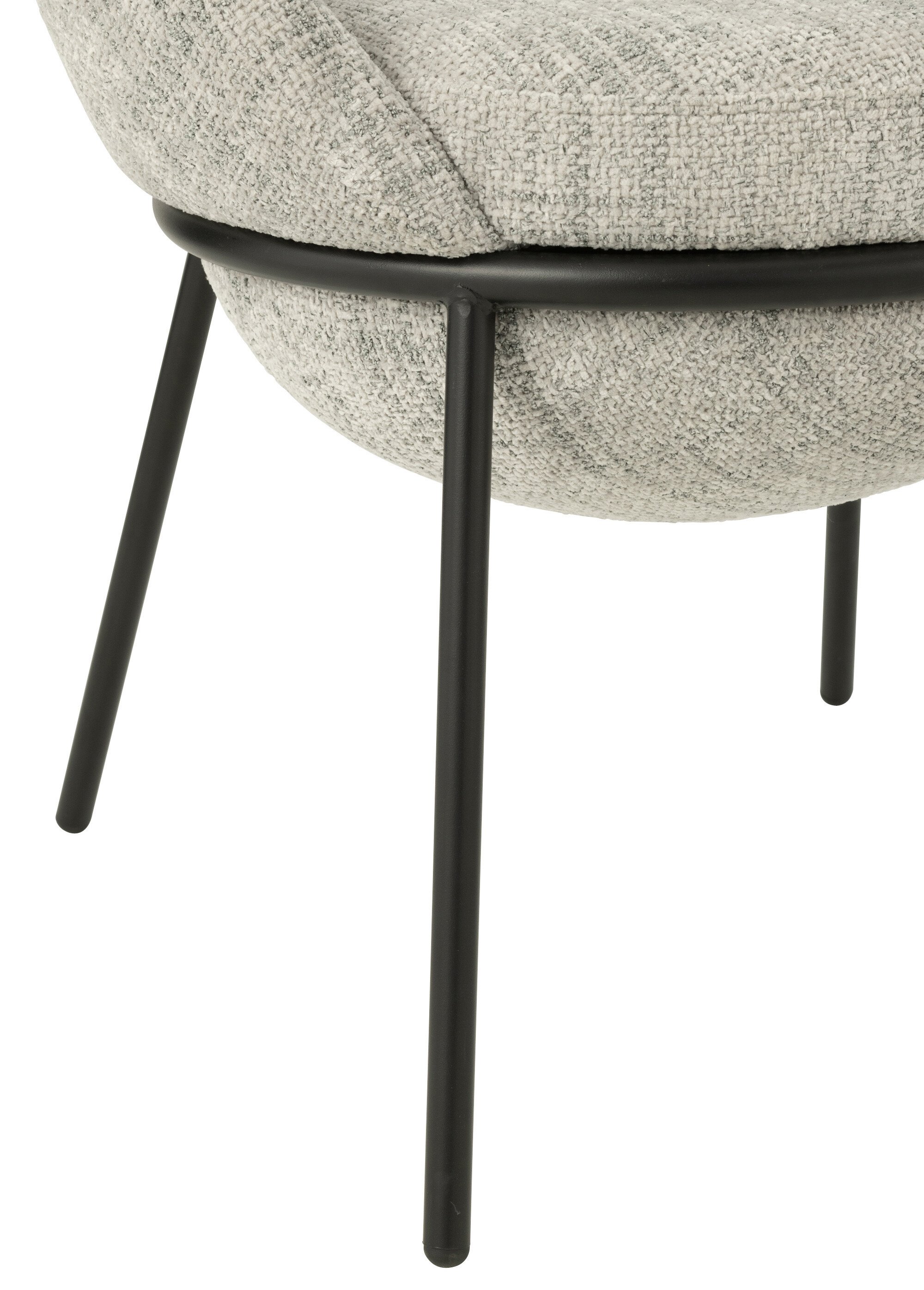 Fauteuil de salon chiné pieds métal, 1G GRIS JP-55773 DE2