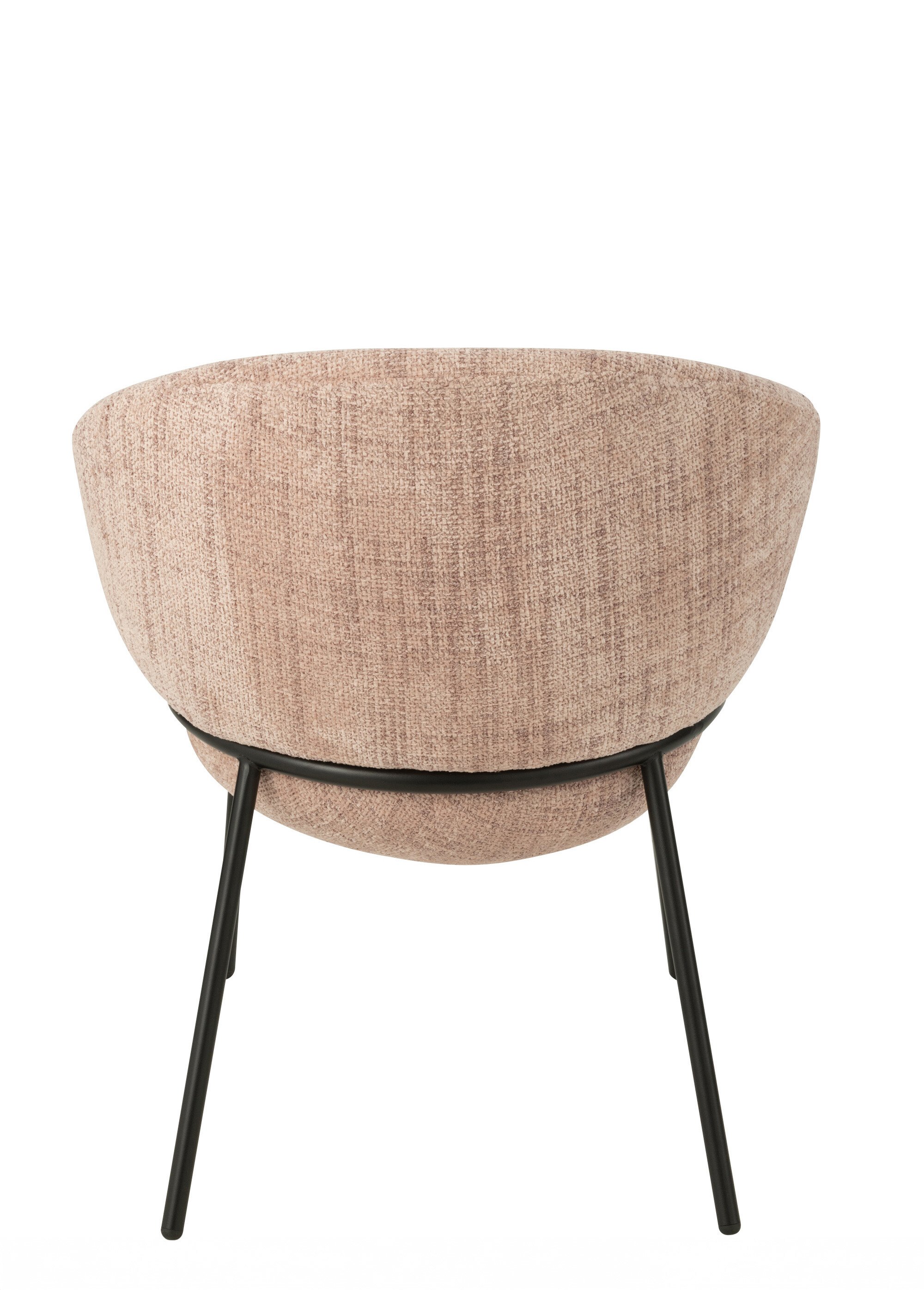 Fauteuil de salon chiné pieds métal, 2R ROSE JP-55776 DO1