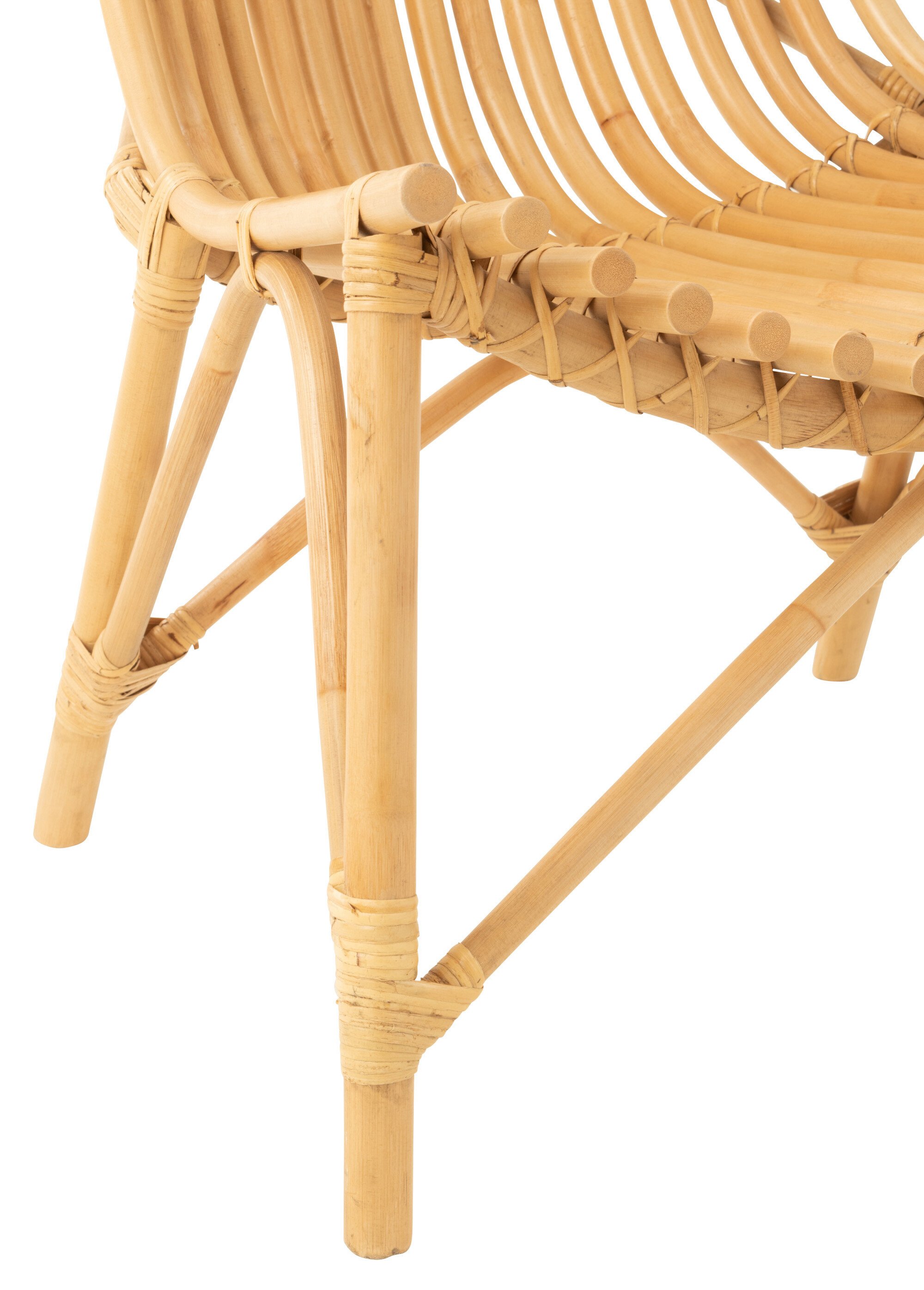 Fauteuil de salon détente, rotin naturel BEIGE JP-43771 DE2