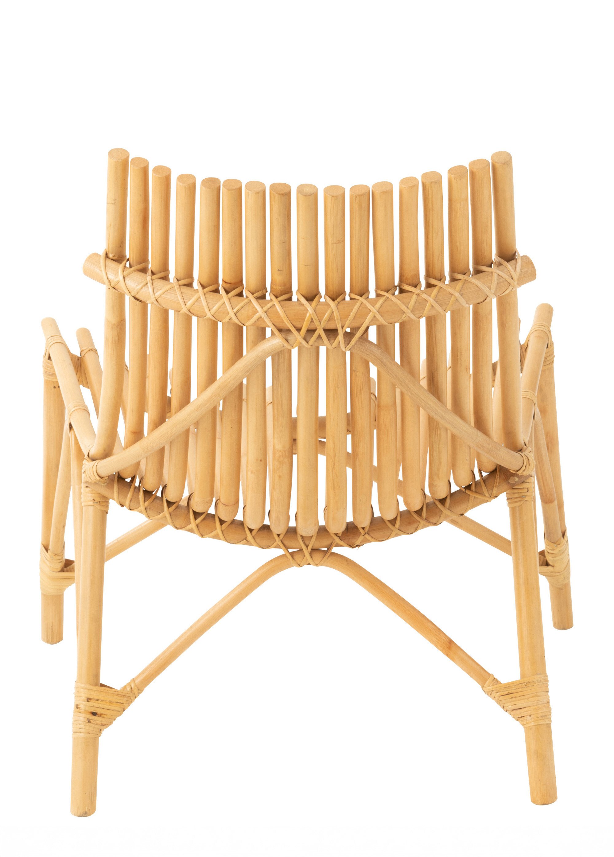 Fauteuil de salon détente, rotin naturel BEIGE JP-43771 DO1