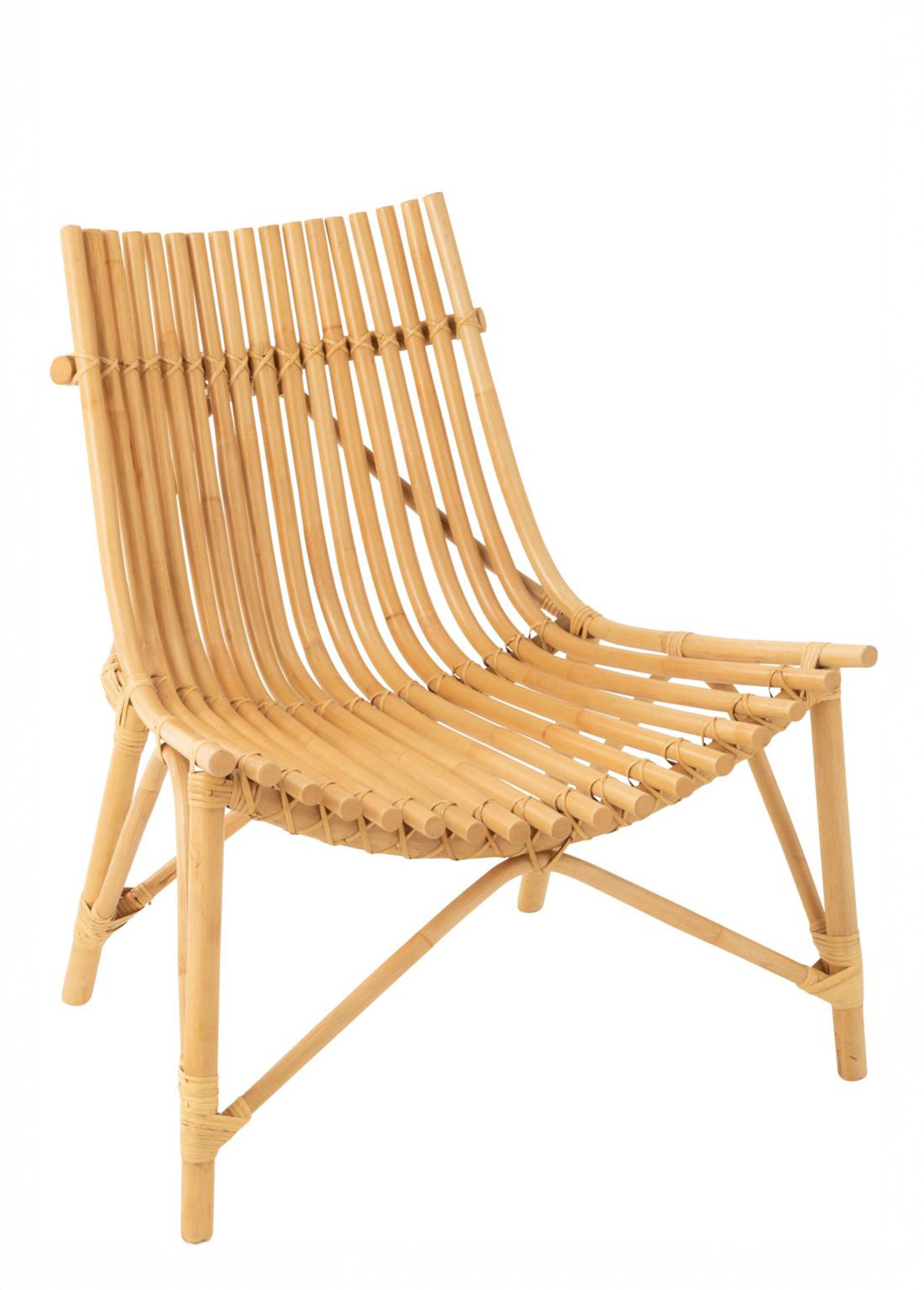 Fauteuil de salon détente, rotin naturel