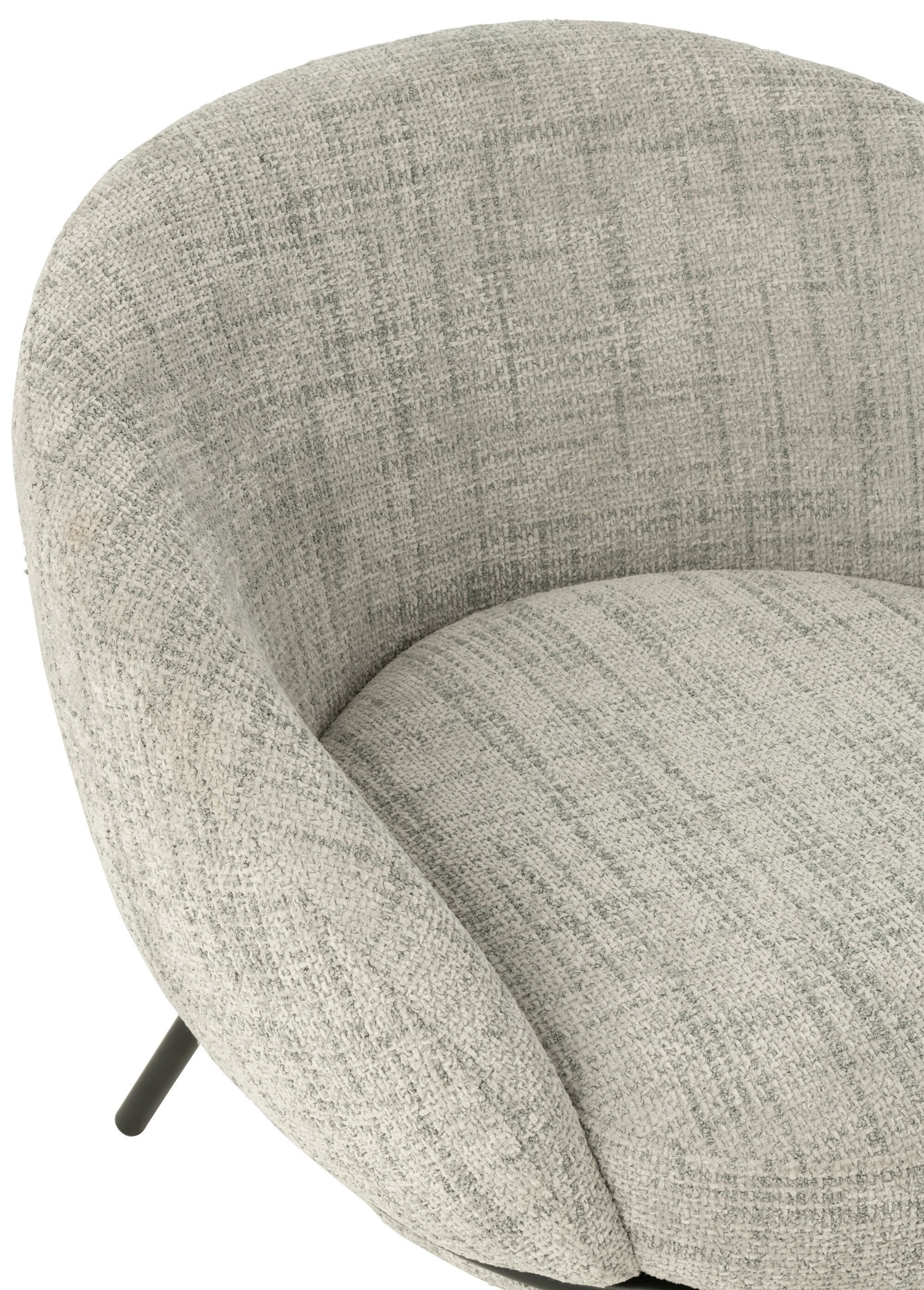 Fauteuil repos tissu + repose pieds 4G GRIS JP-55775 DE1