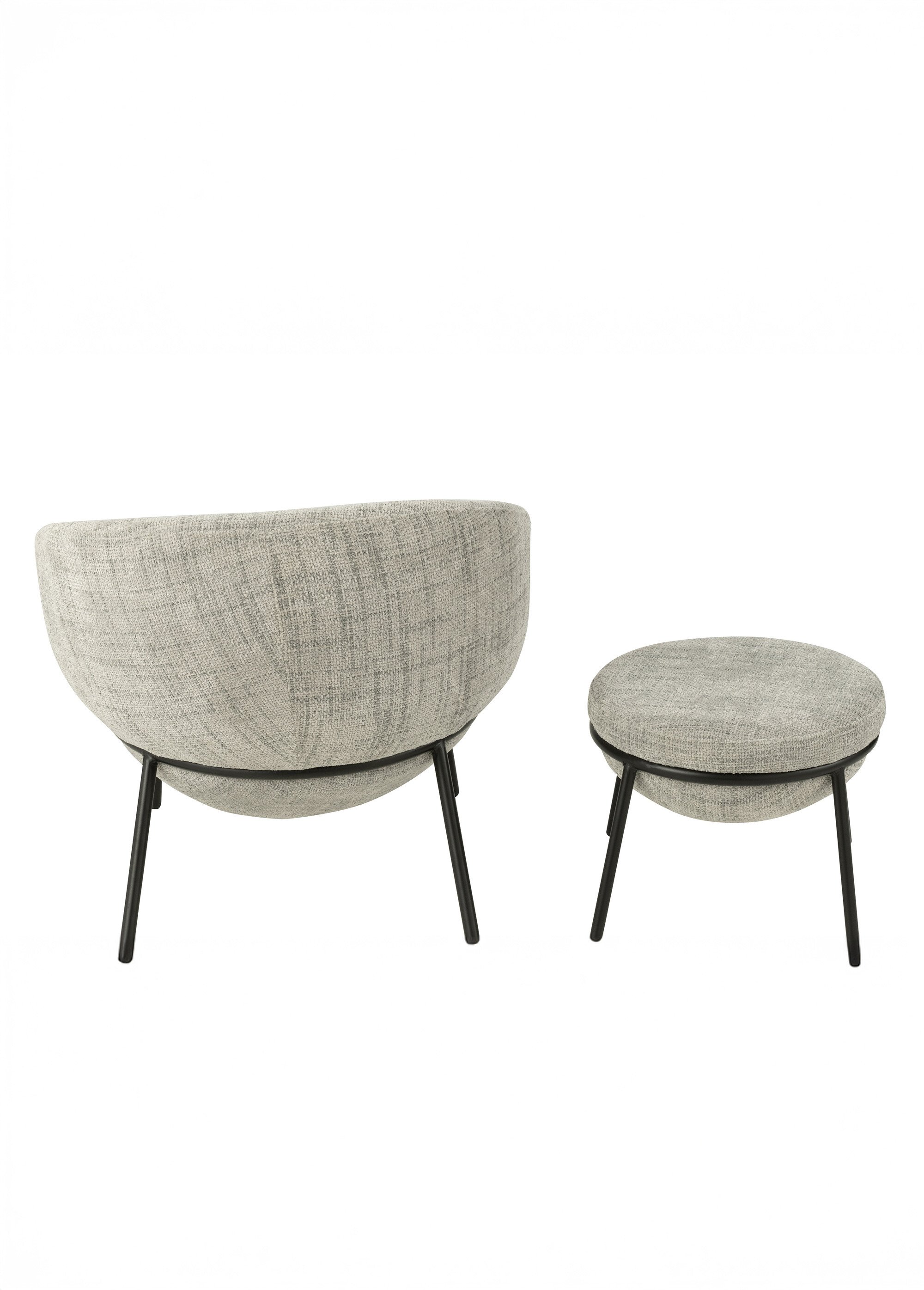 Fauteuil repos tissu + repose pieds 4G