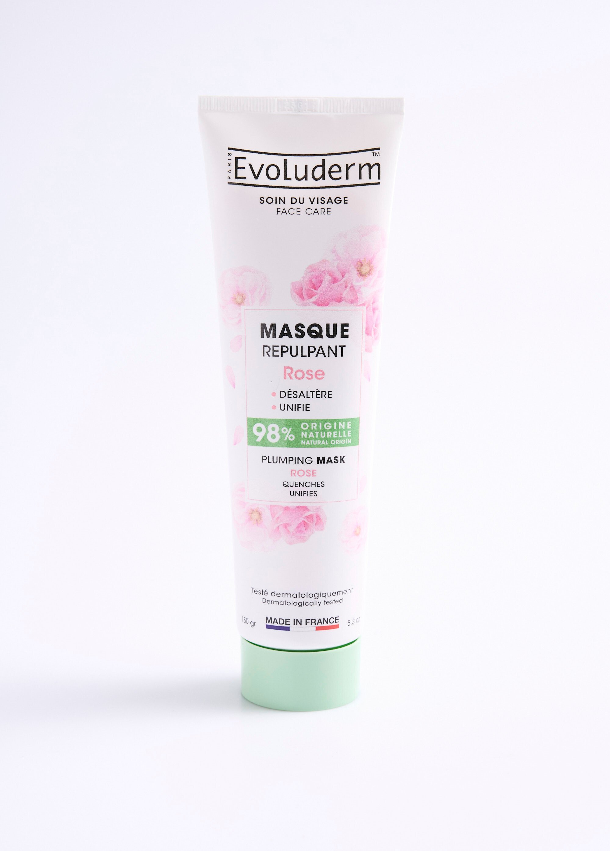 Masque visage repulpant à la rose