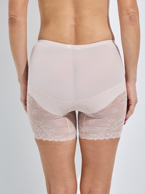 Panty gainant microfibre et dentelle anti-frottements Femme Beige VIRAGE DO1