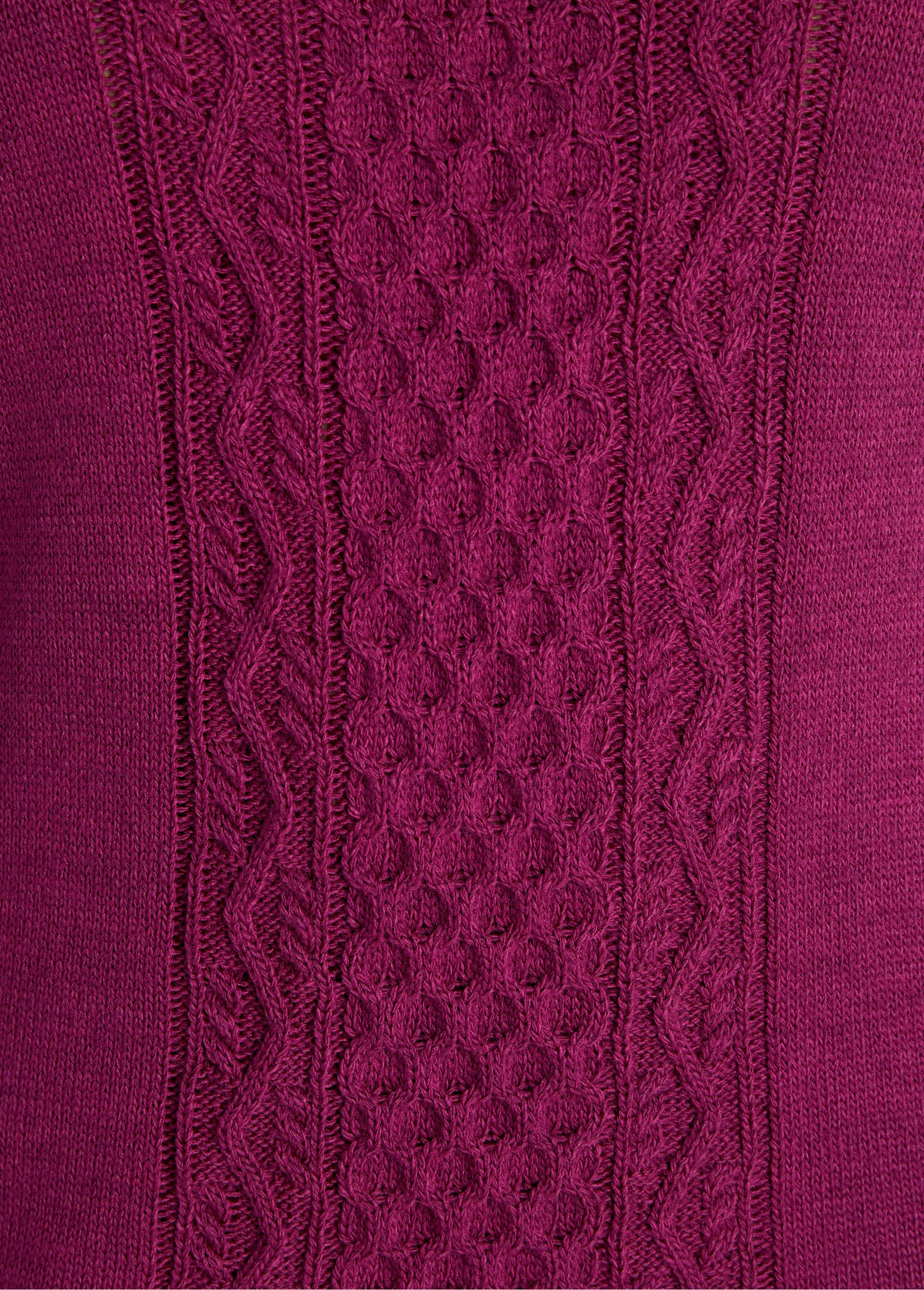 Robe pull courte maille fantaisie Femme Violet HECTOR DE2