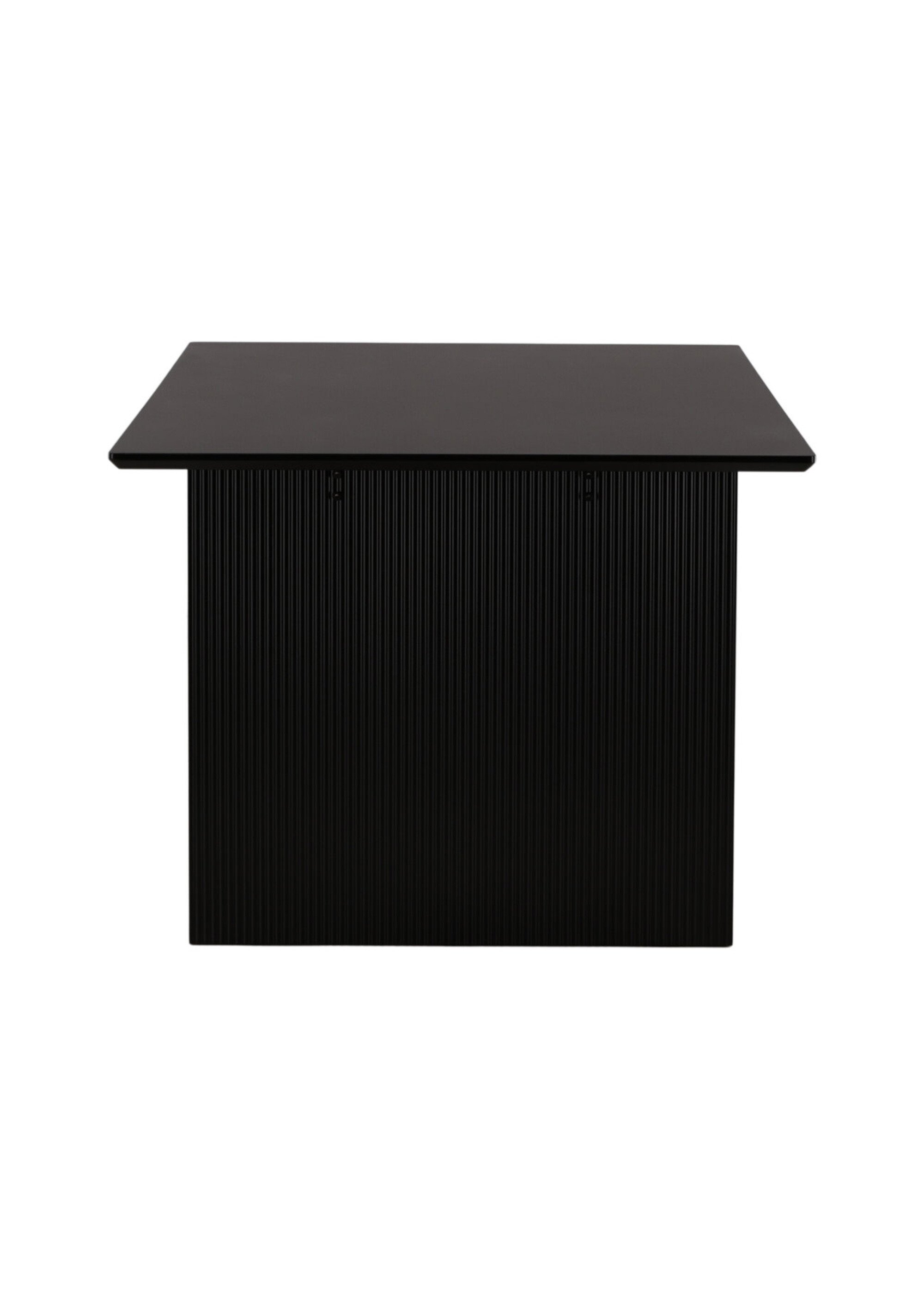 Table à manger en bois, pieds rainurés NOIR VEN-19996-250 DE2