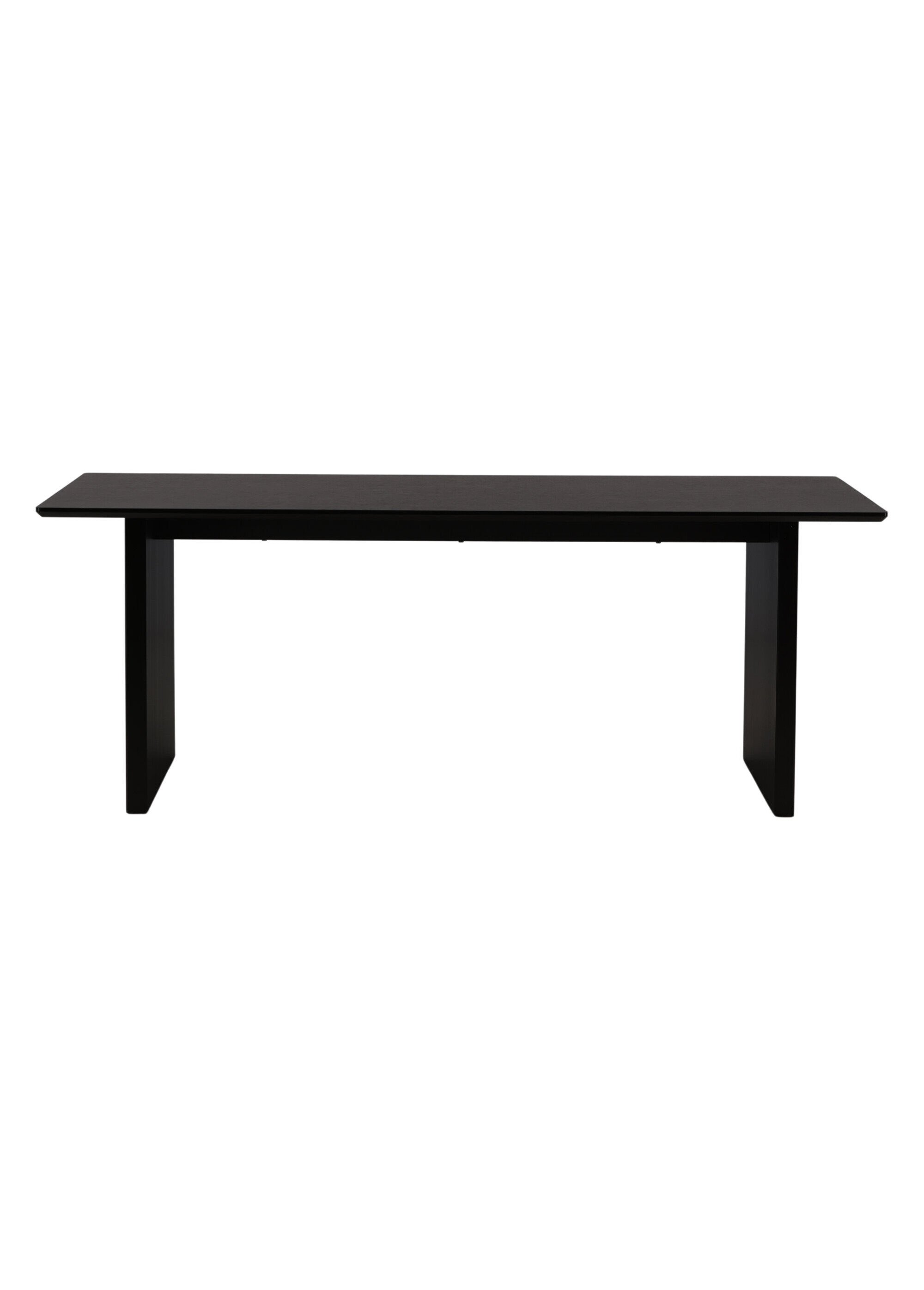Table à manger en bois, pieds rainurés NOIR VEN-19996-250 DE4