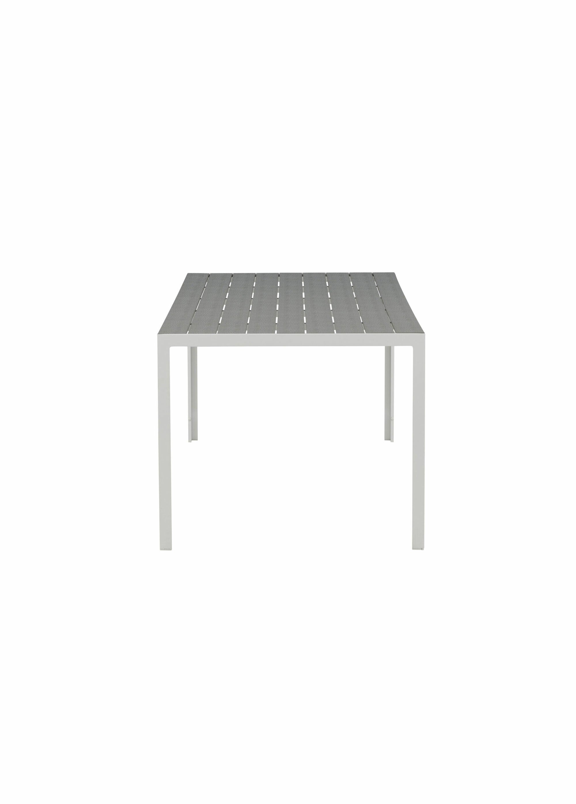 Table jardin 8 pers, alu et bois laqué GRIS VEN-1026-101 DO1