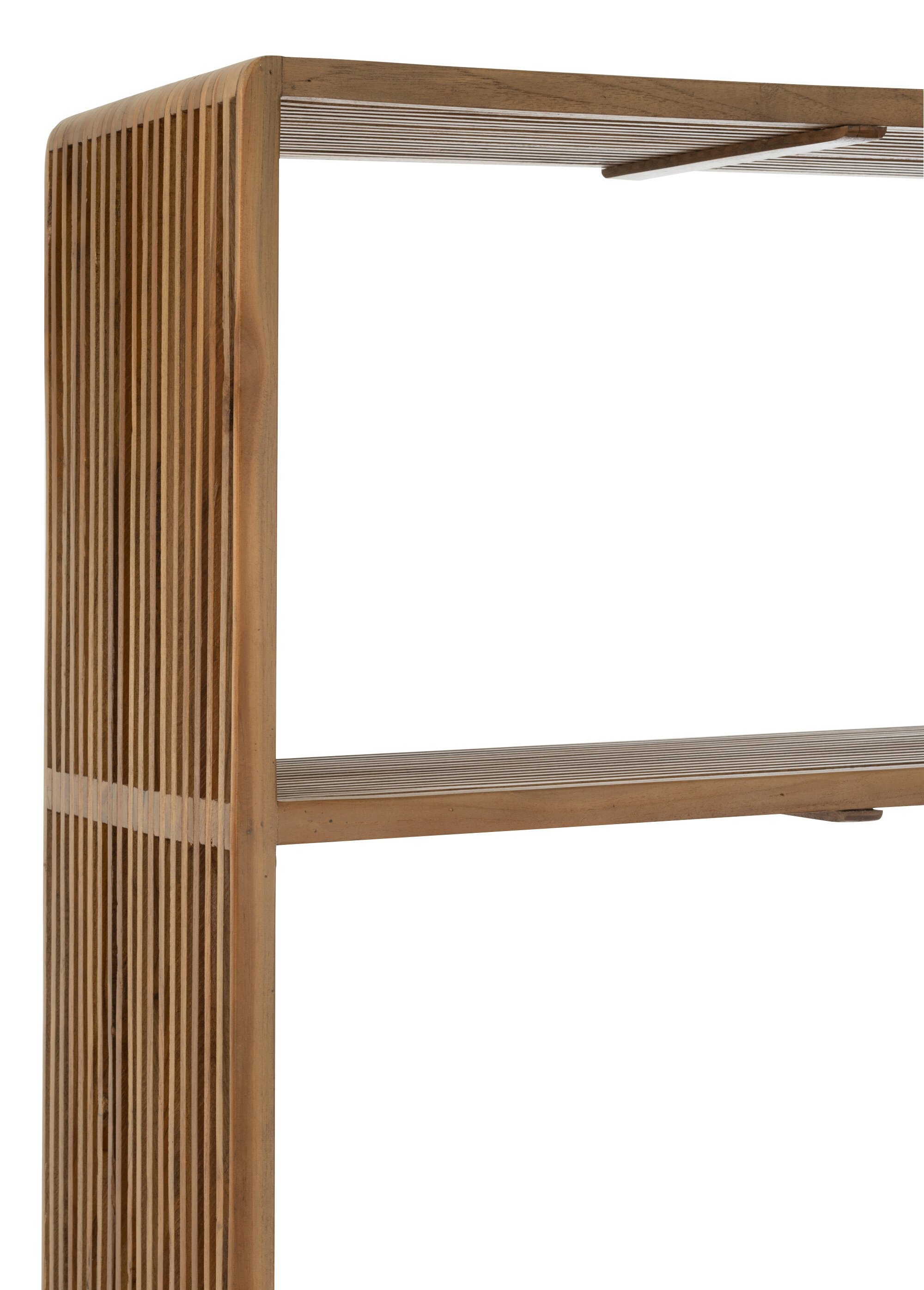 Bibliothèque en teck, design ajouré 2N BEIGE JP-40804 DE2