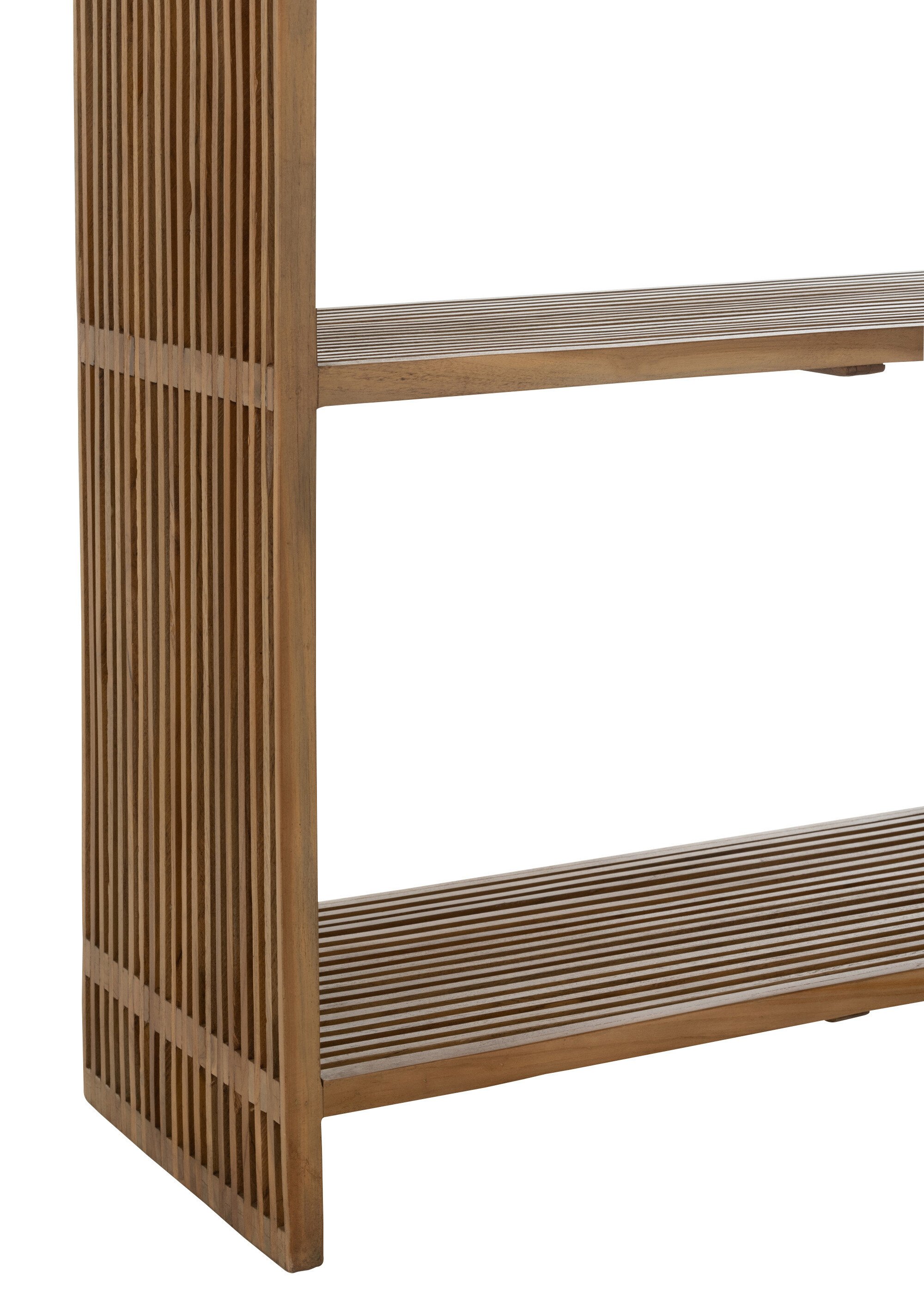 Bibliothèque en teck, design ajouré 2N BEIGE JP-40804 DE3