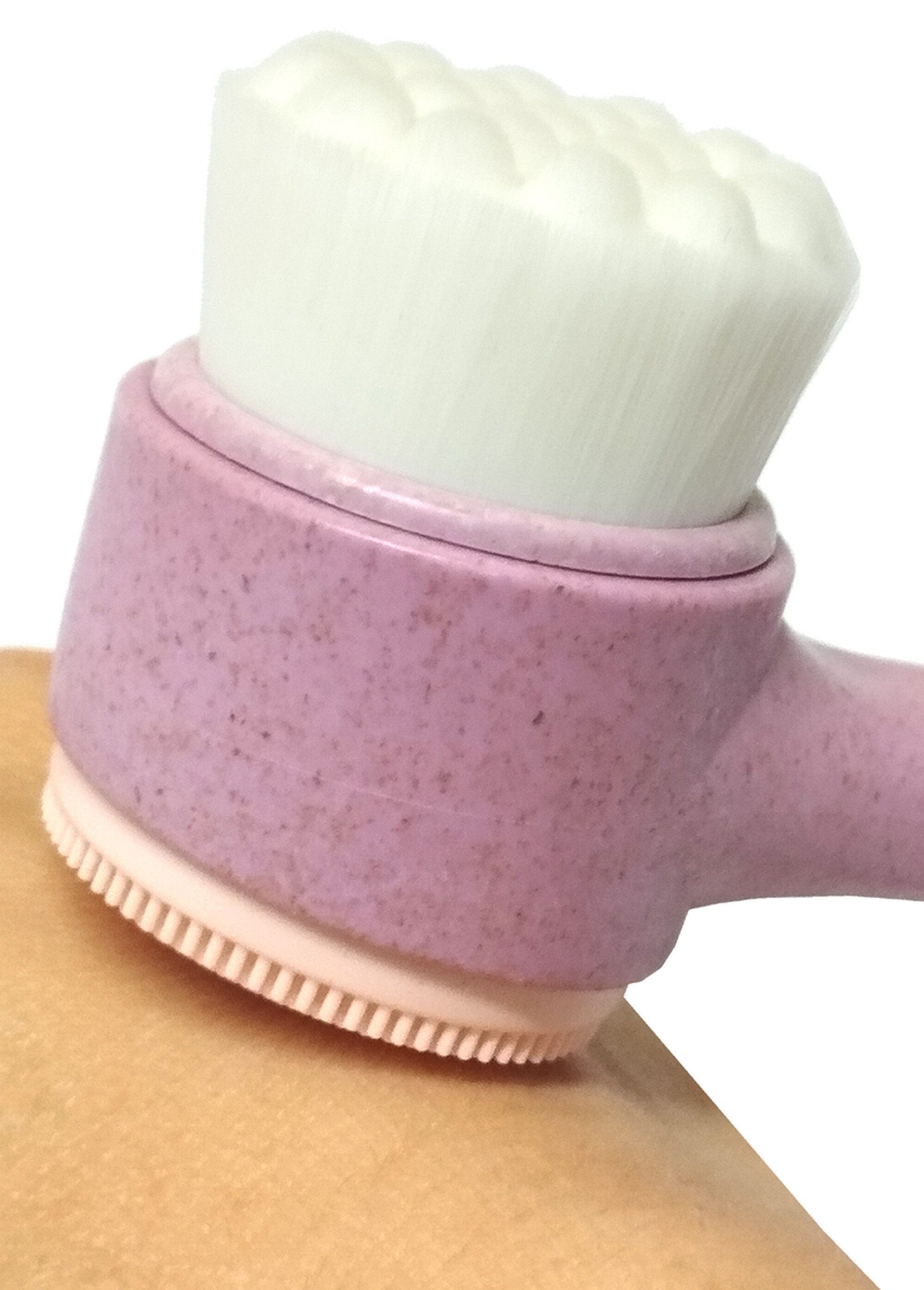 Brosse nettoyante visage double face silicone Rose GLOSSE DE3