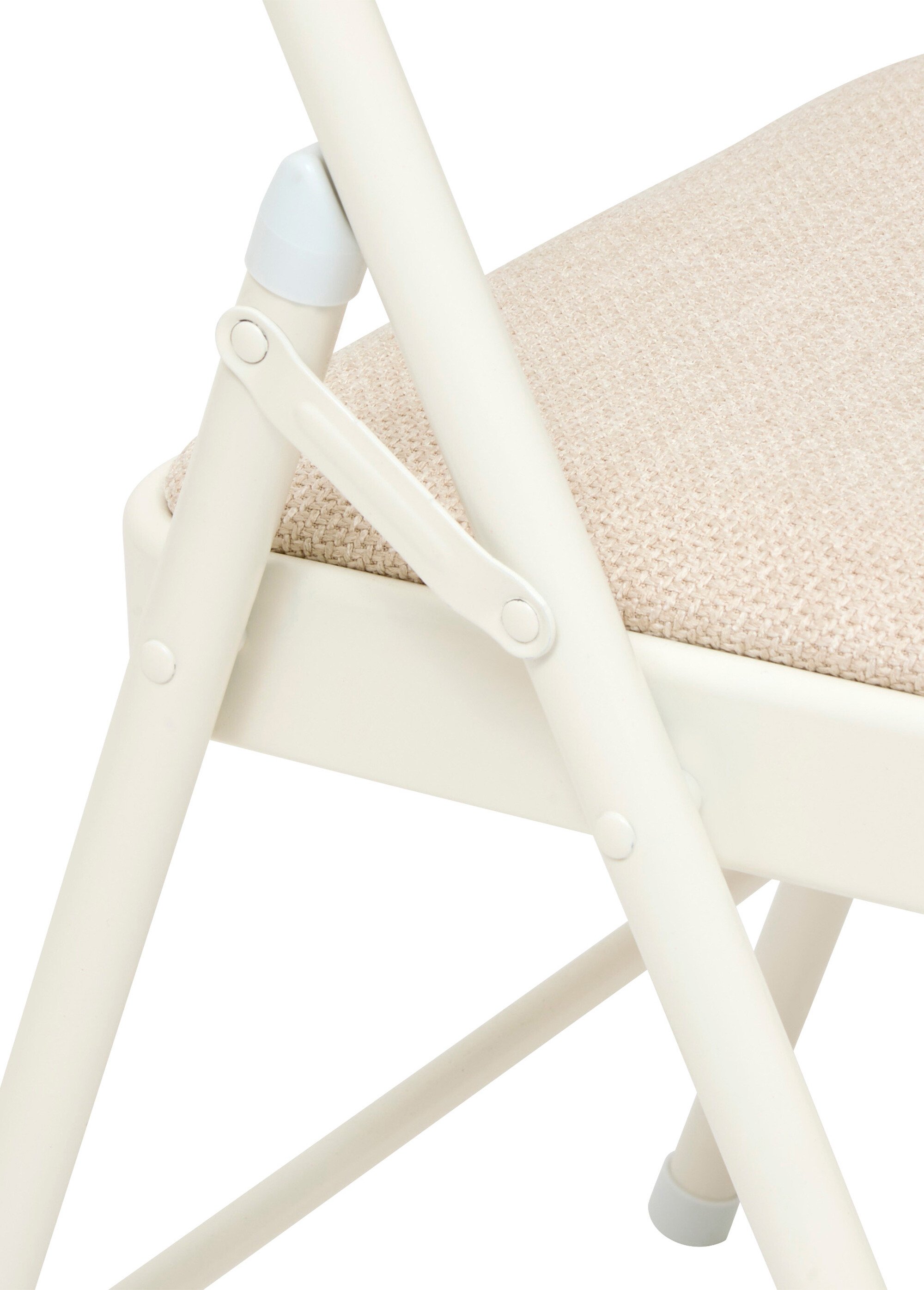 Chaise pliante, assise et dossier tissu CHINE BEIGE JJA-193555C DE2
