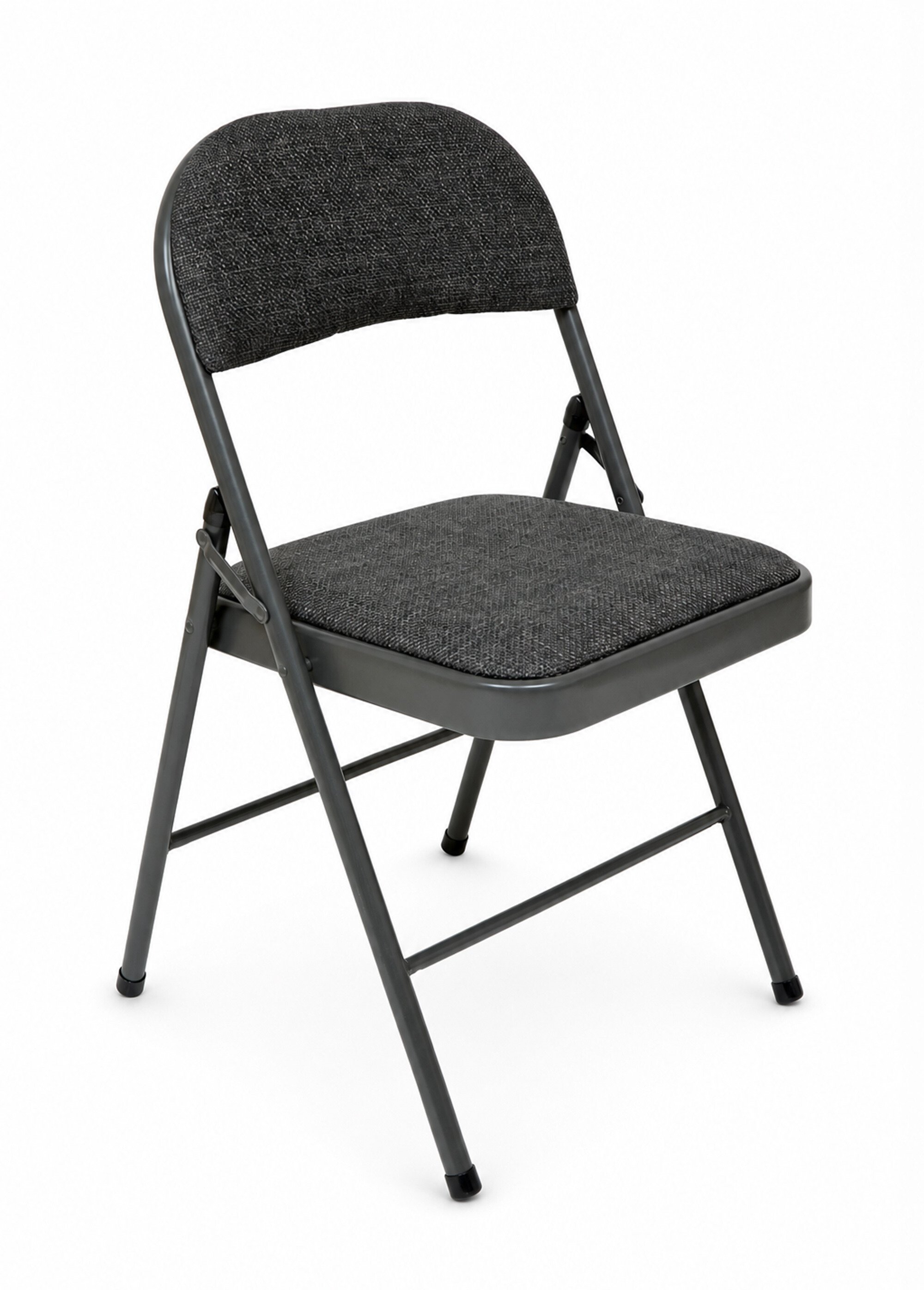 Chaise pliante, assise et dossier tissu GRIS JJA-193555C FA1