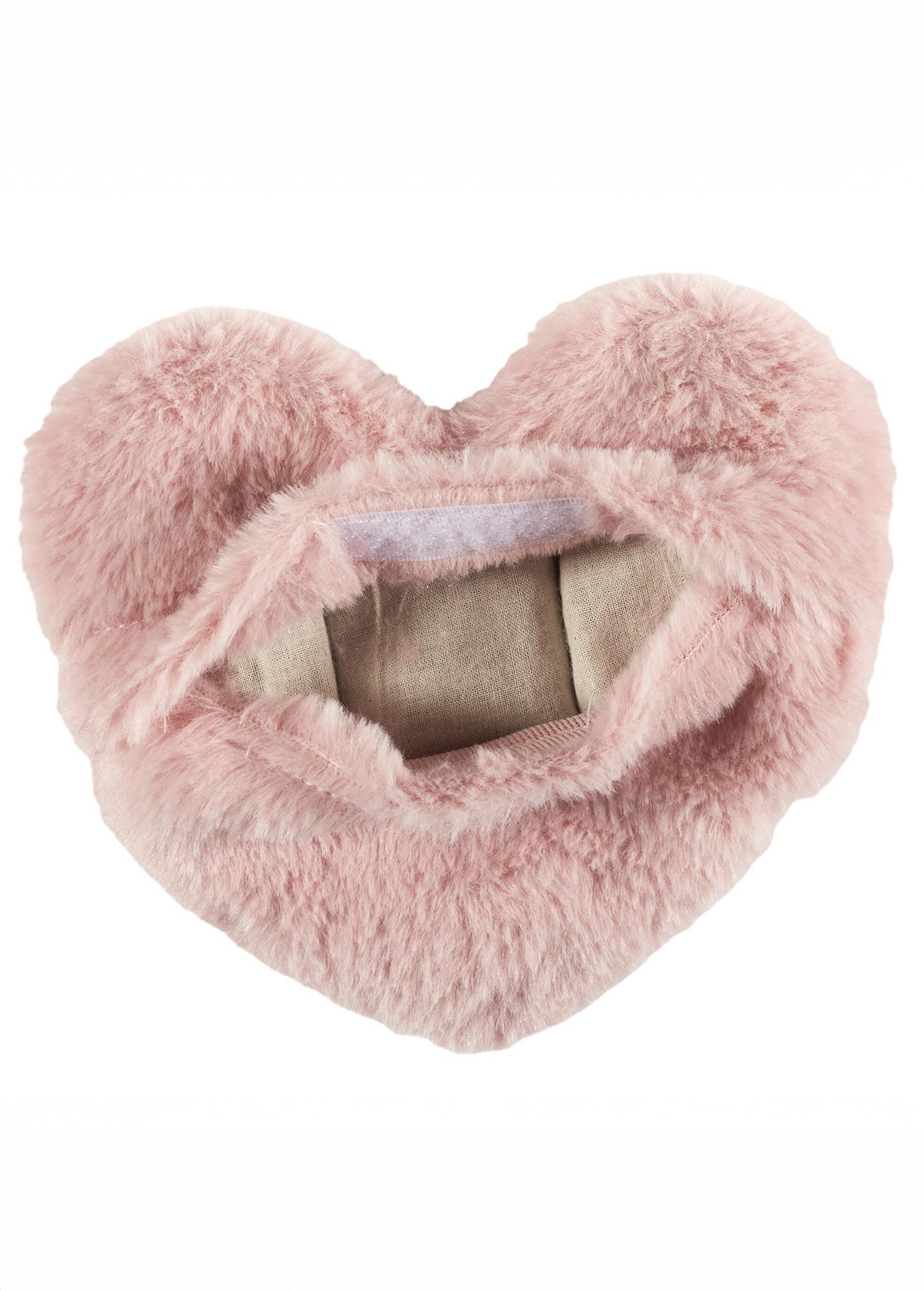 Chaufferette micro ondable fourrure COEUR CMP-SB0035 DO1