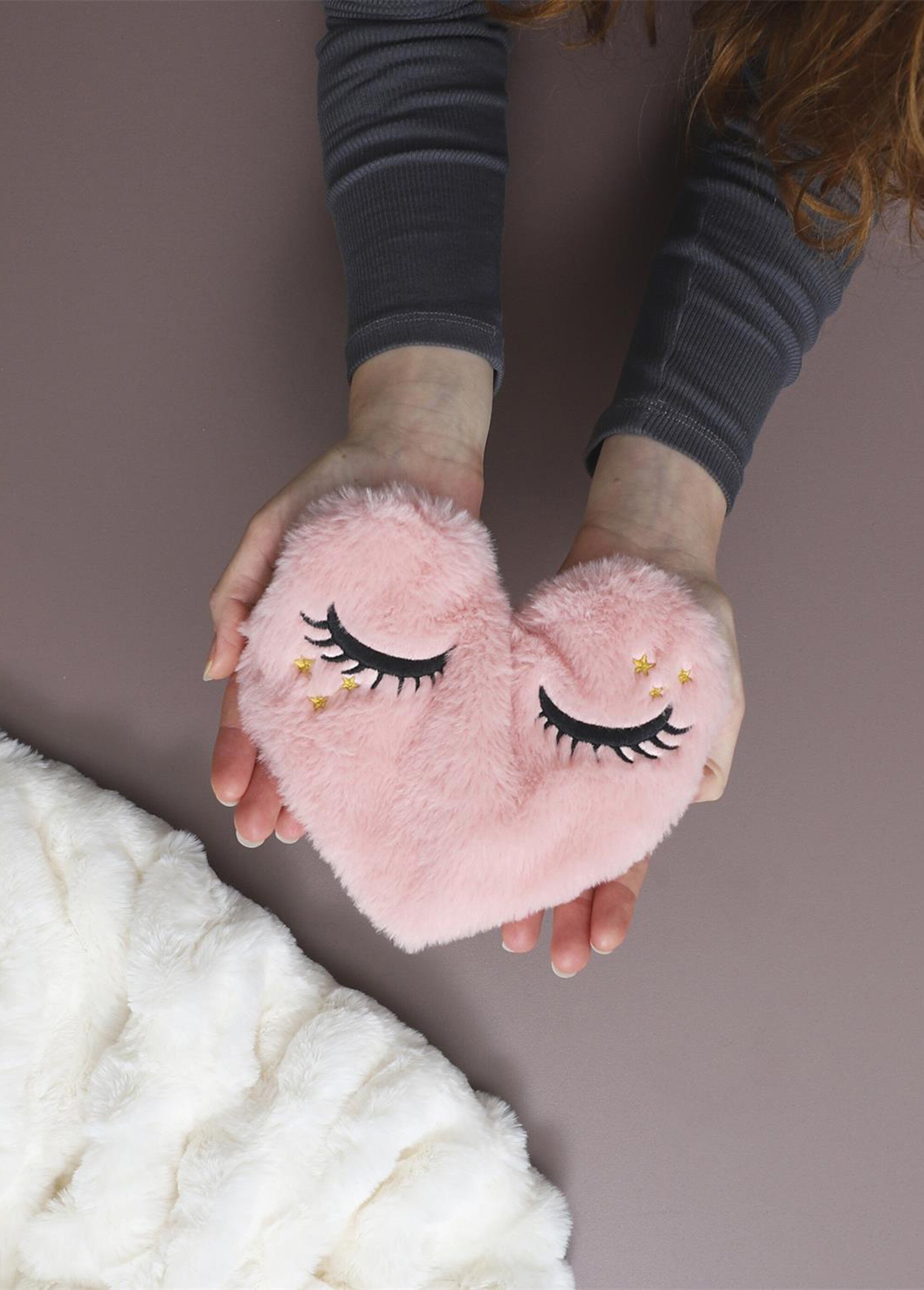 Chaufferette micro ondable fourrure COEUR CMP-SB0035 SI1