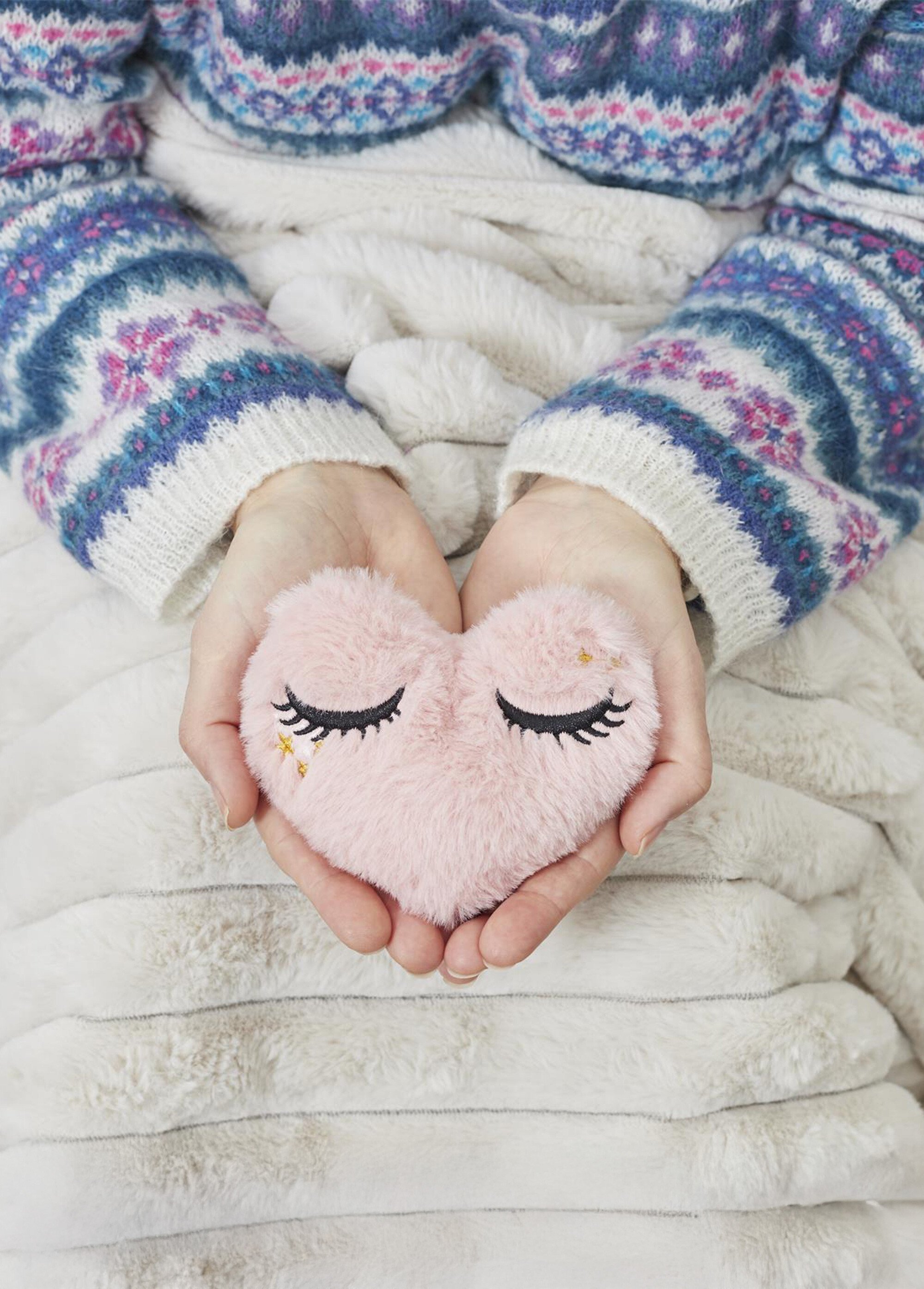 Chaufferette micro ondable fourrure COEUR CMP-SB0035 SI2