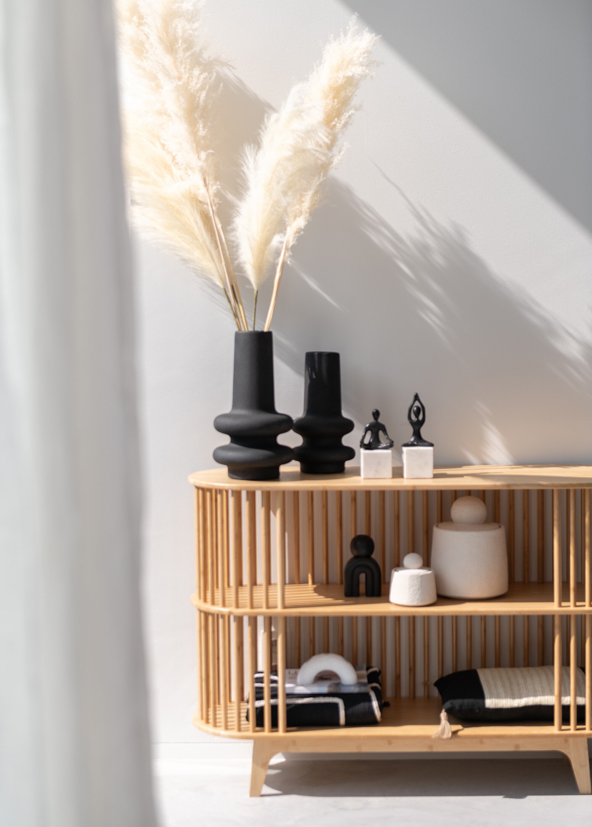 Commode ajourée en bambou naturel BEIGE JP-50847 SI1