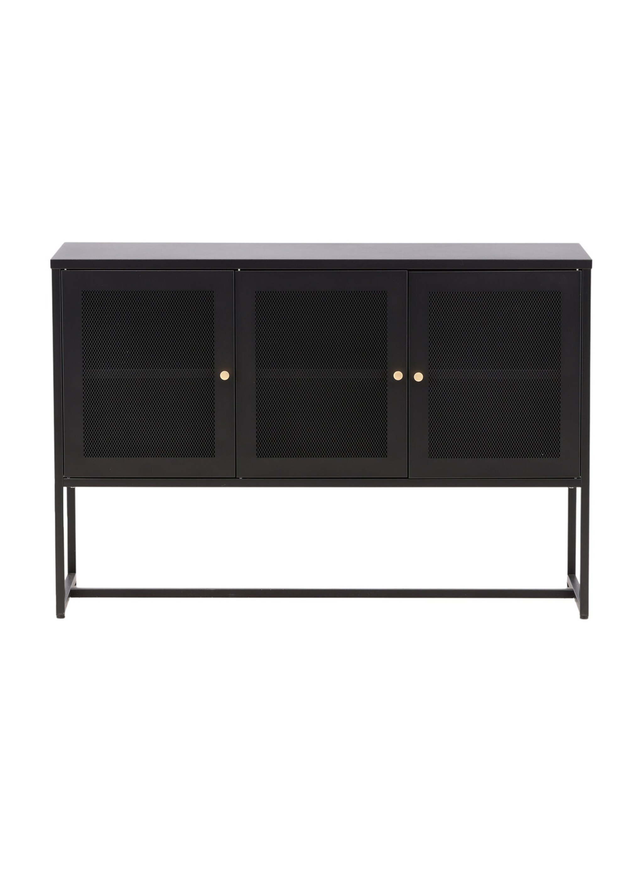 Console à portes grillagées, foncé NOIR VEN-15624-208 DE1