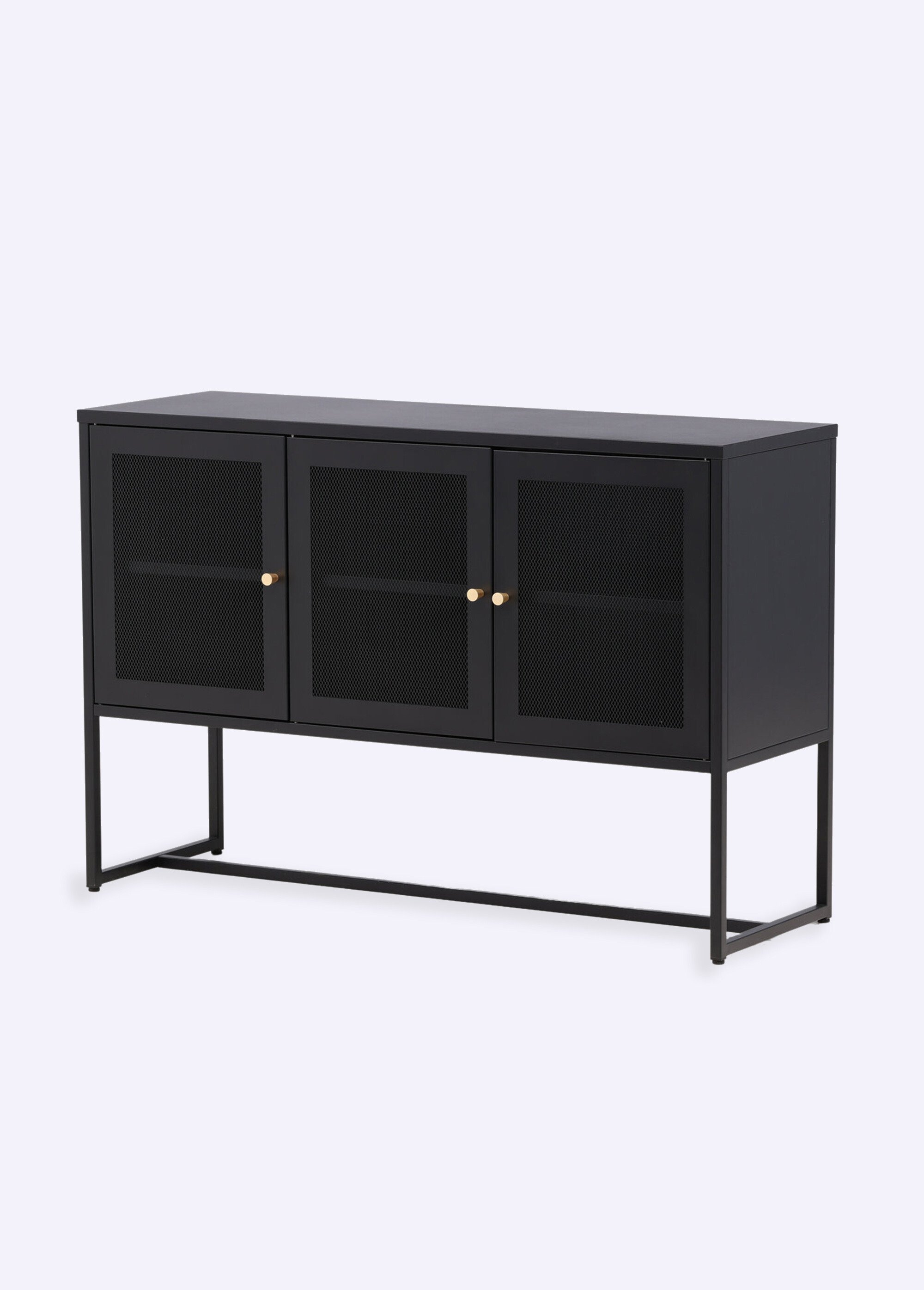 Console à portes grillagées, foncé NOIR VEN-15624-208 FA1