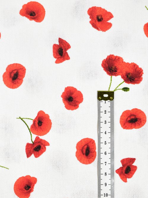 Coupon ameublement, coquelicot 0,5x1,4m COQUELICOT COT149859 DE1