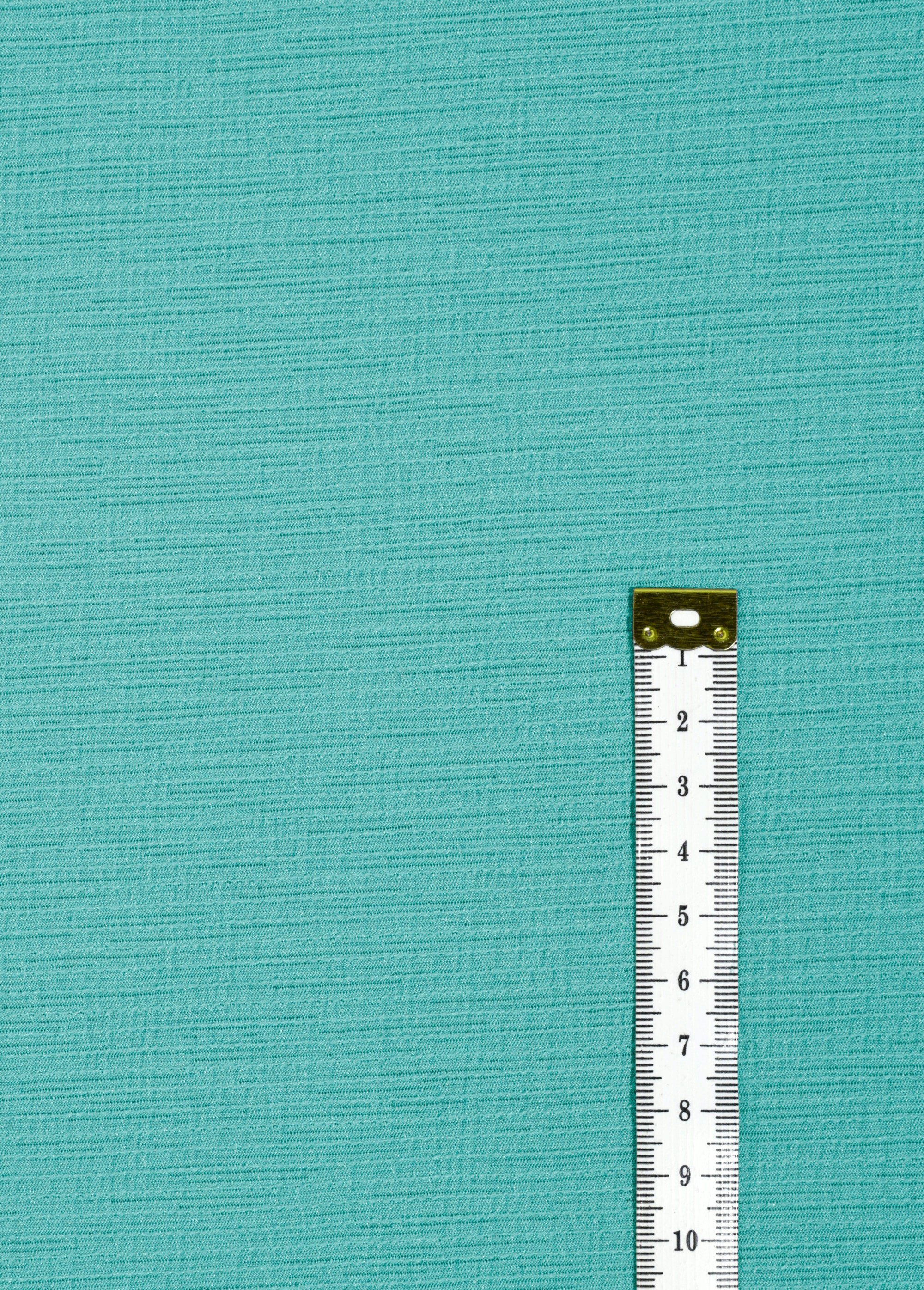 Coupon tissu habillement, jersey ligné1T VERT COT128297 DE1