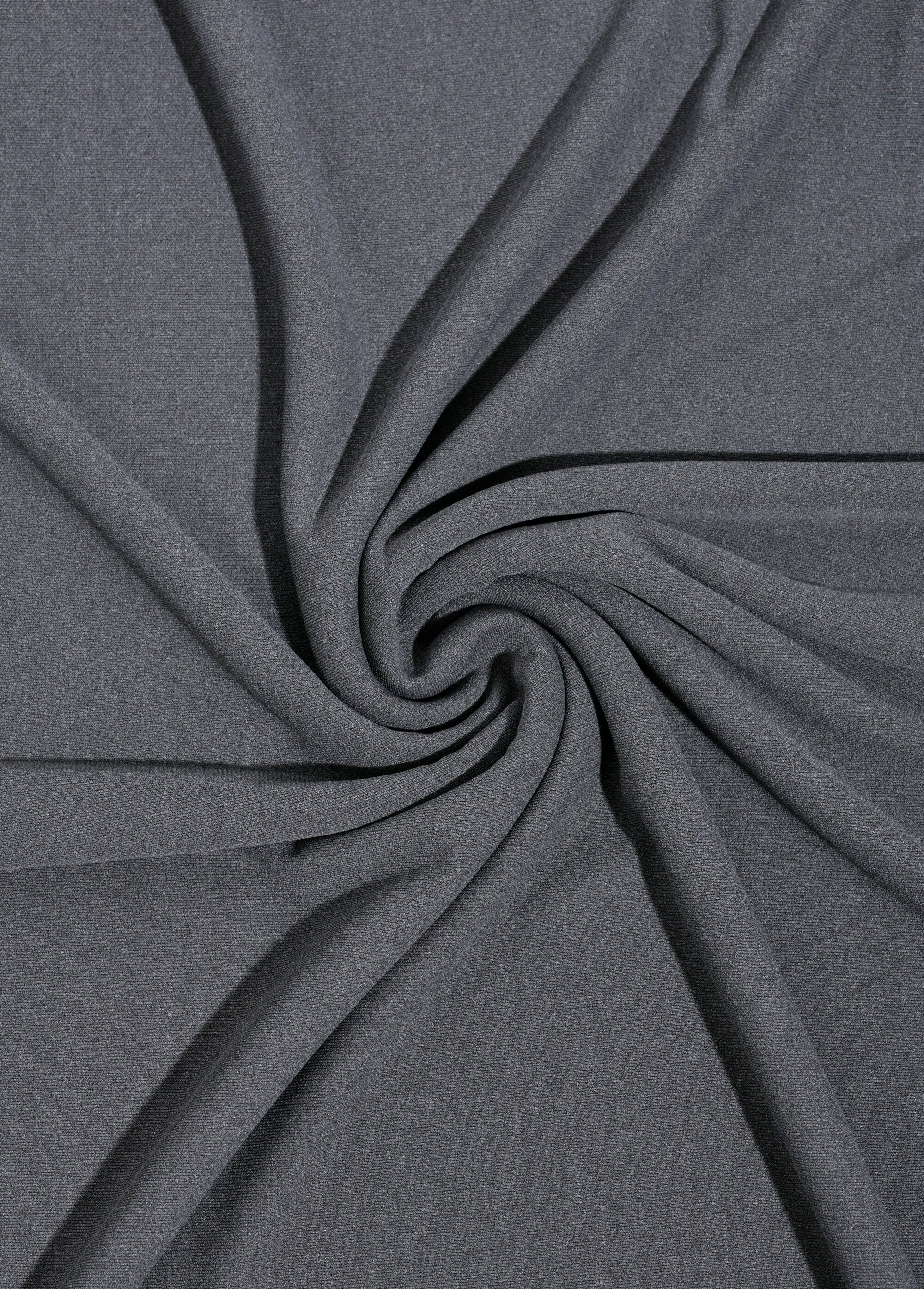 Coupon tissu habillement jersey moucheté GRIS COT148184 FA1