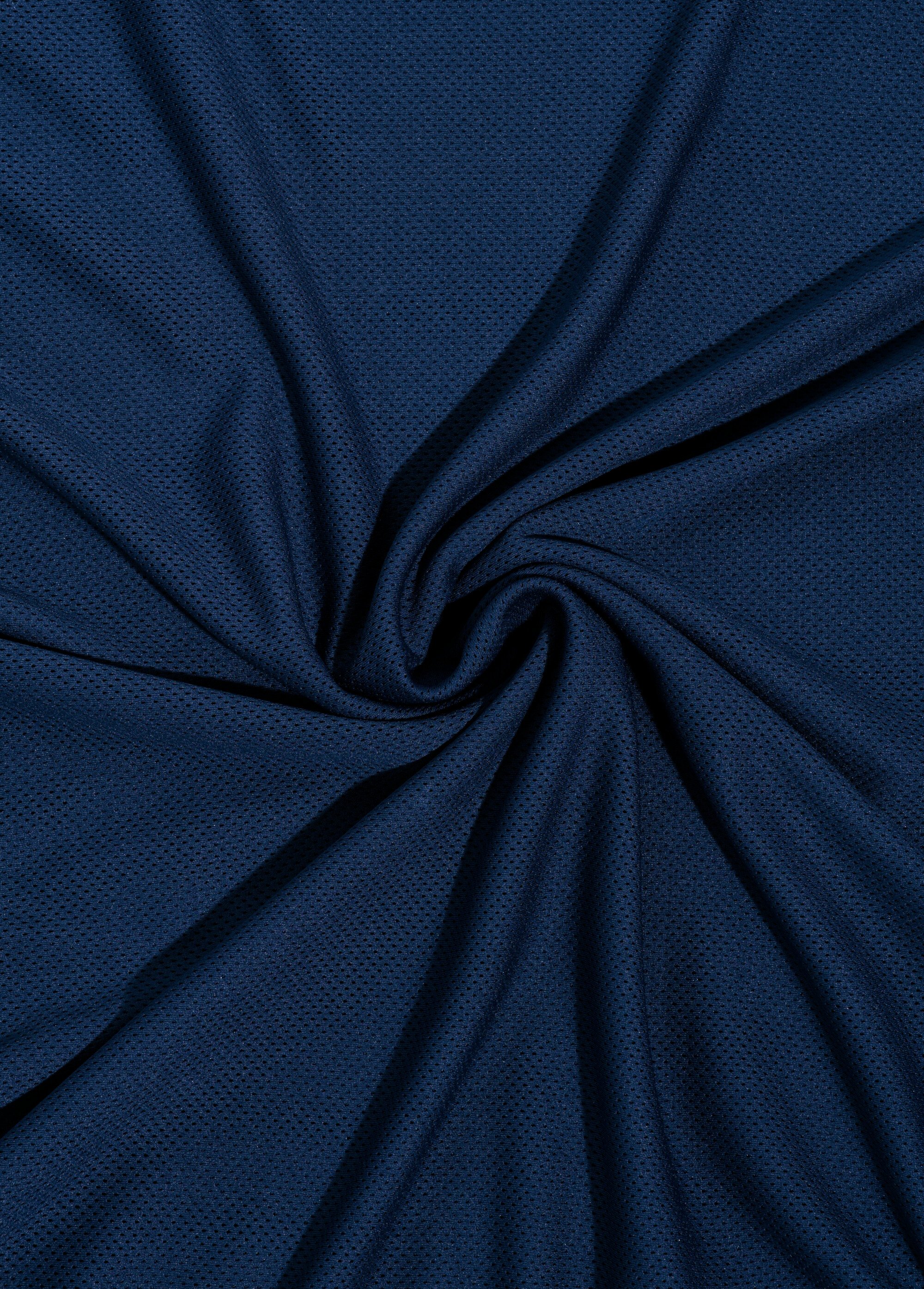 Coupon tissu, maille ajourée mesh BLEU COT143928 FA1