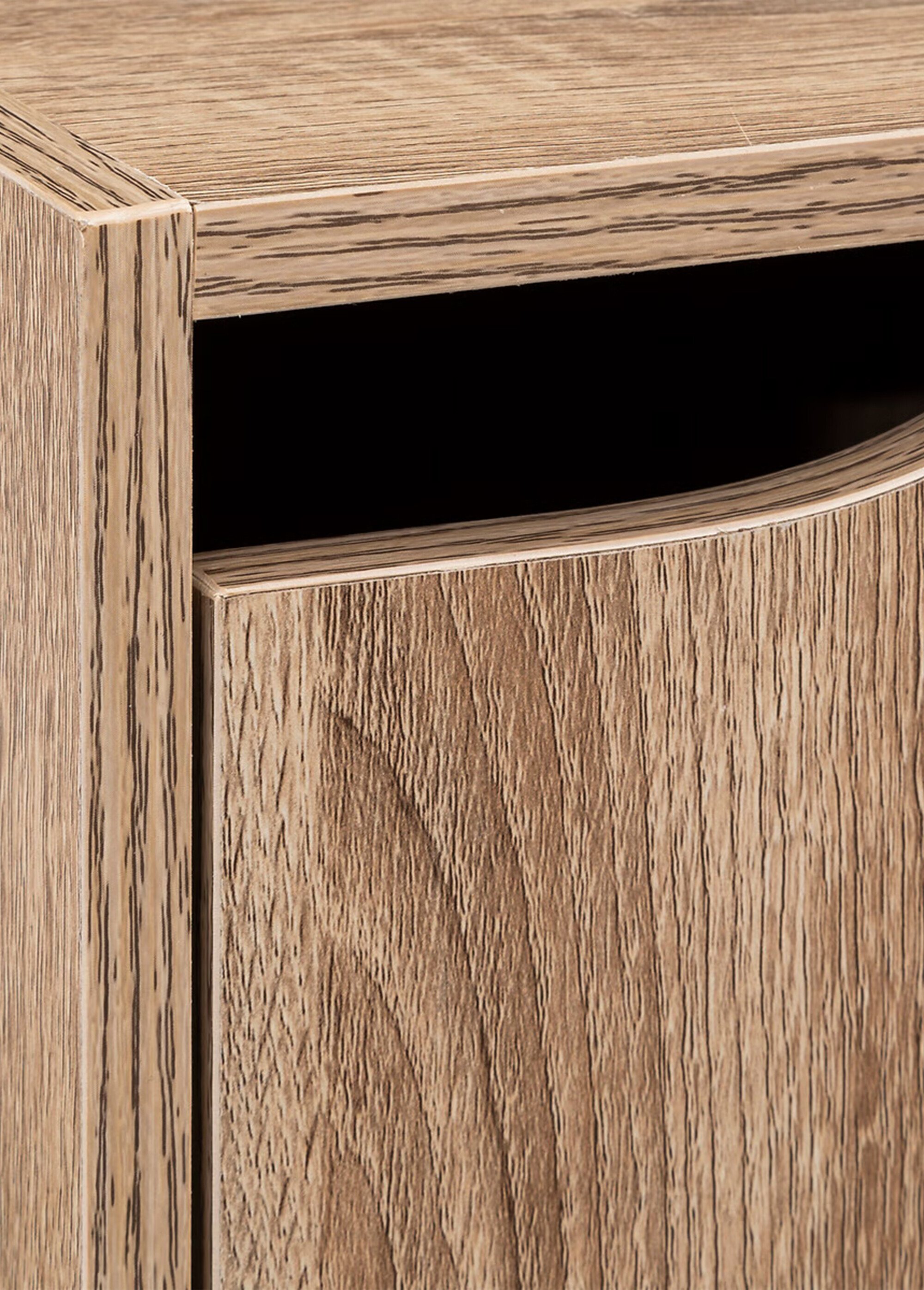 Etagère 3 cubes avec portes, décor bois BEIGE JJA-181271 DE2