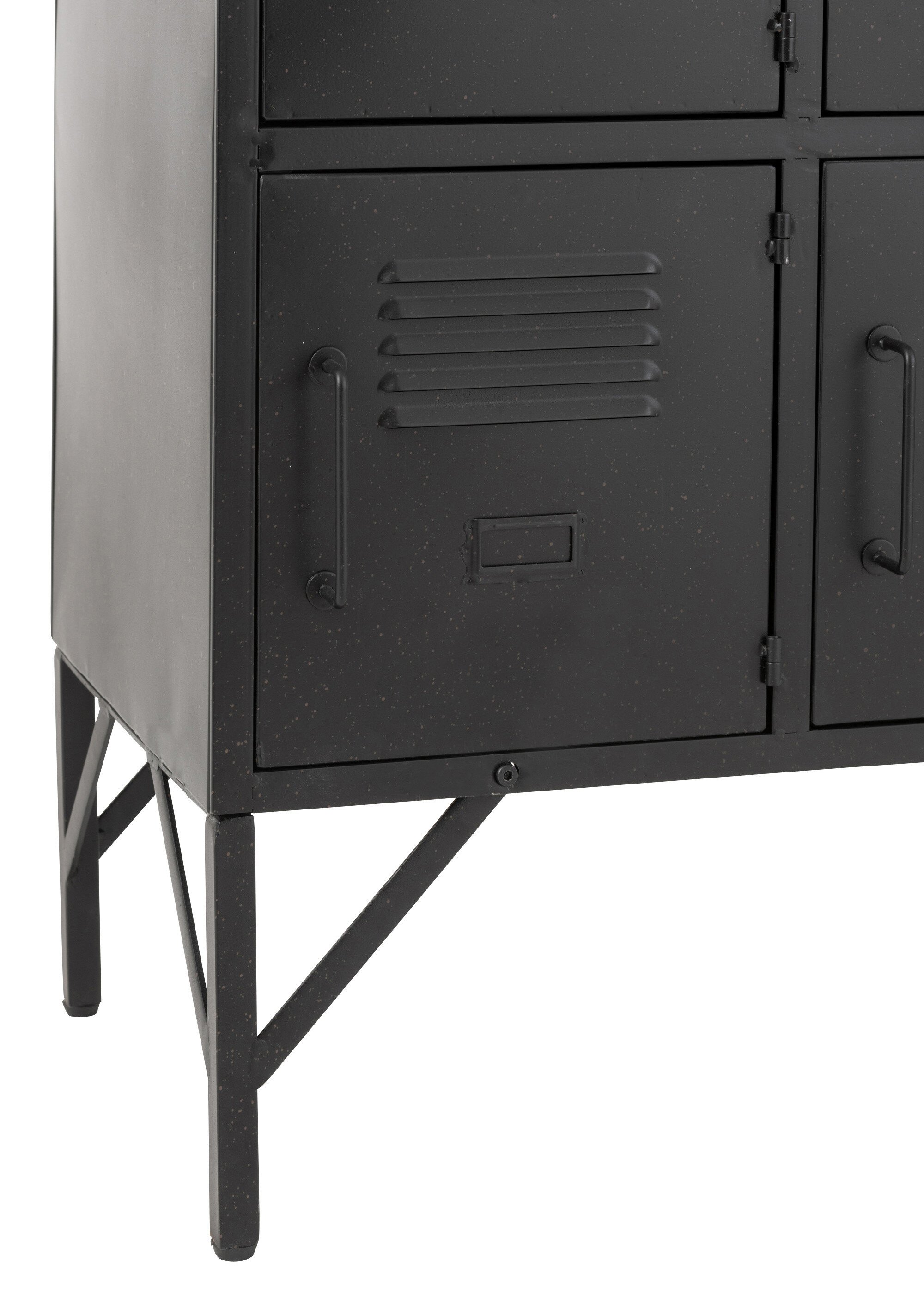 Etagère casiers métal type industriel 1N NOIR JP-17501 DE2