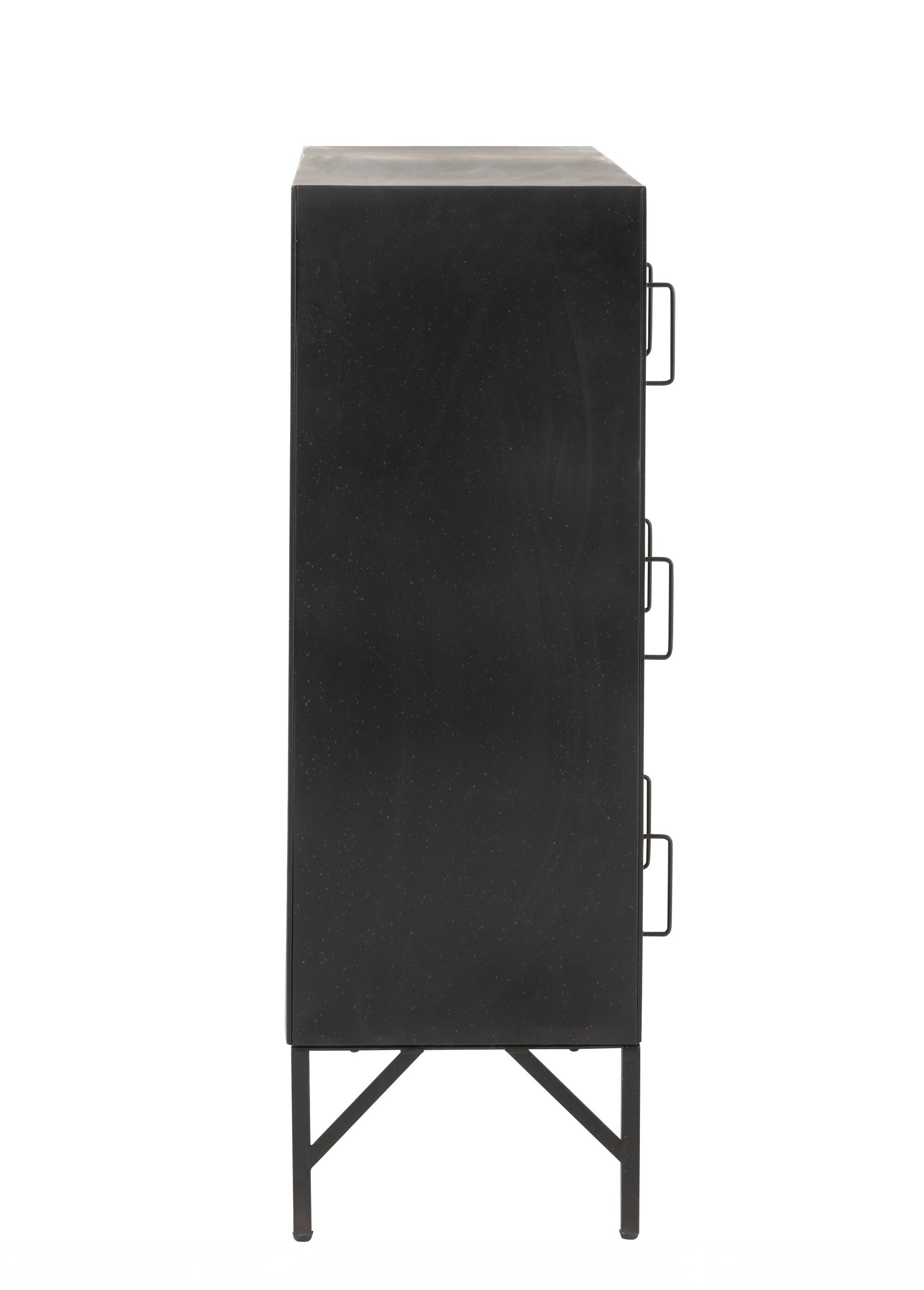 Etagère casiers métal type industriel 1N NOIR JP-17501 DR1