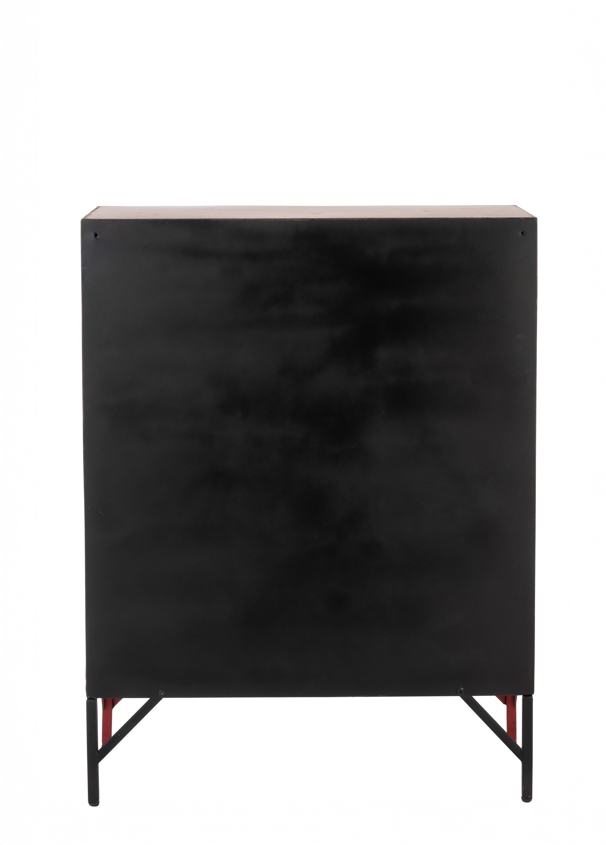 Etagère casiers métal type industriel 2R ROUGE JP-97861 DO1