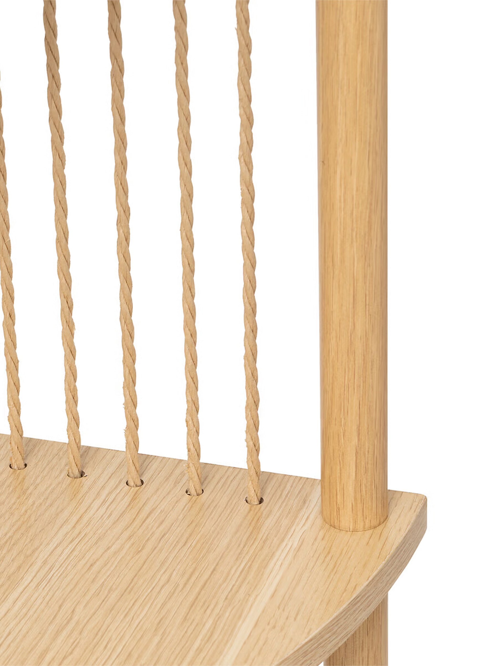 Etagère d'angle avec cordes + décor bois BEIGE JJA-193641 DE1