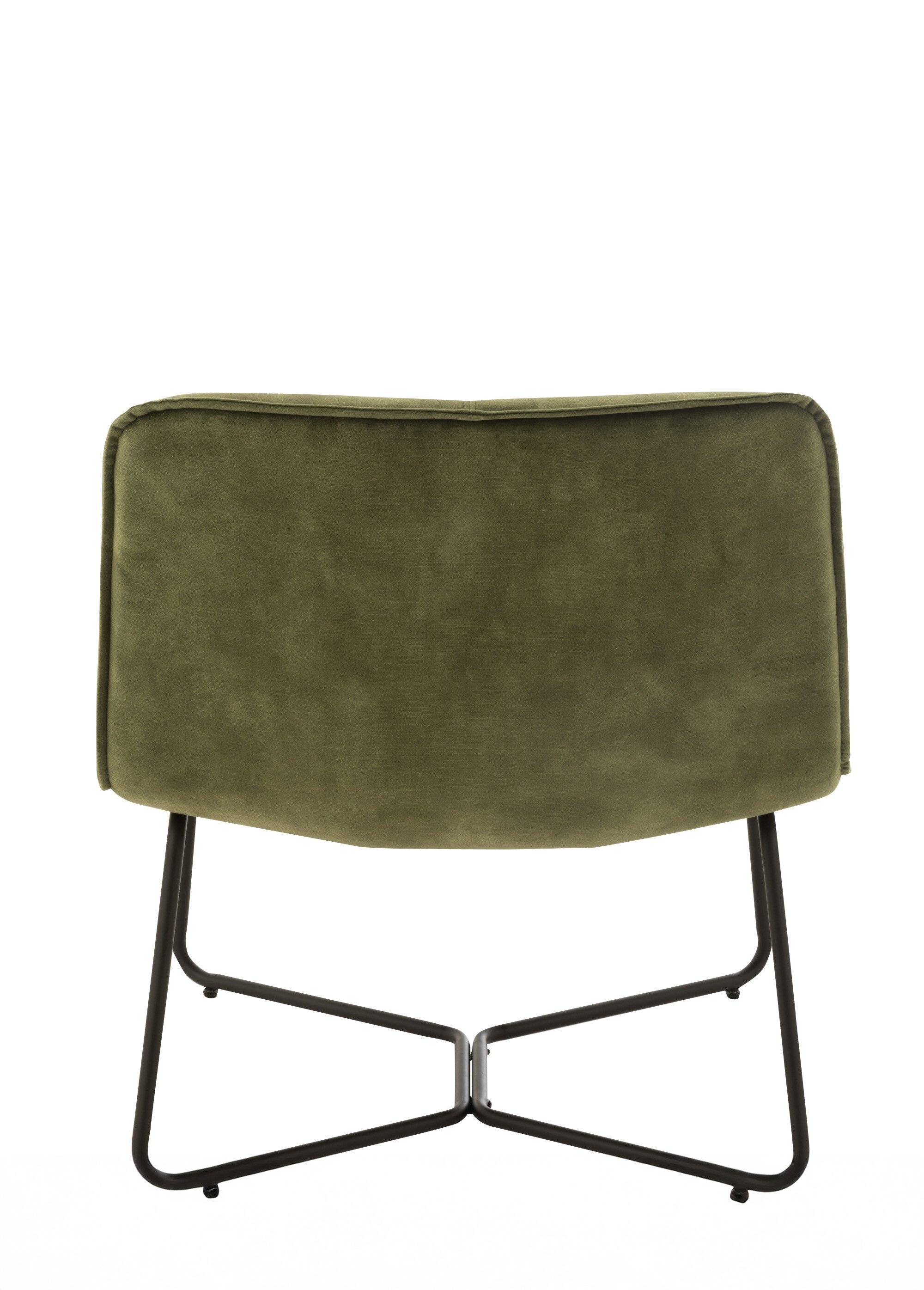 Fauteuil épuré, large assise velours VERT JP-19519 DO1