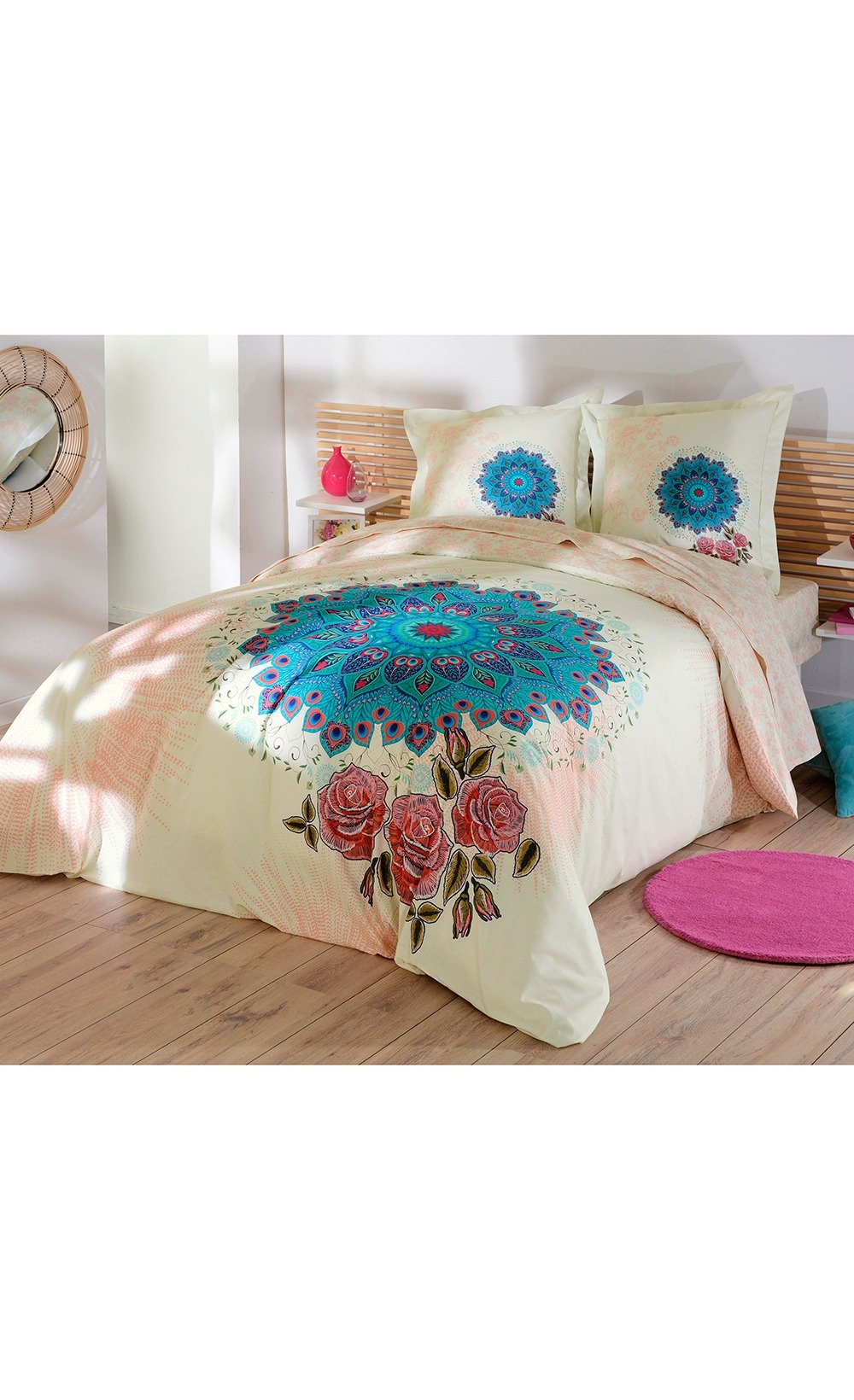Linge de lit fantaisie florale