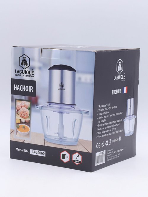 Mini hachoir électrique en verre Noir LAG2060 DE2